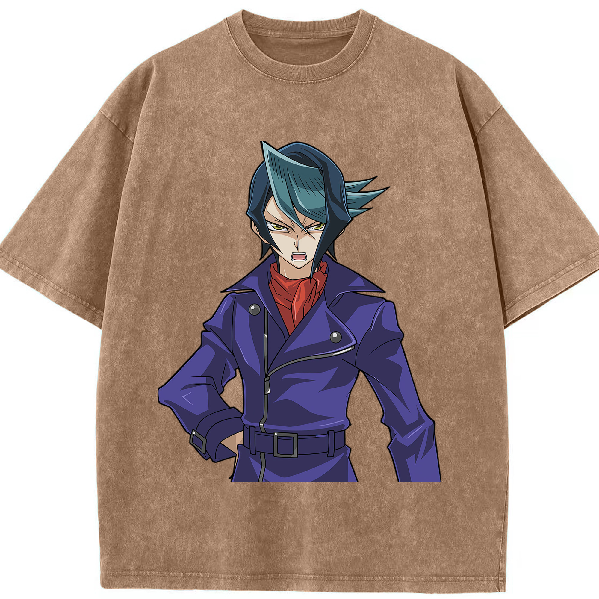（画像用） 遊☆戯☆王 Yu-Gi-Oh! 綿100% ヴィンテージ風 半袖Tシャツ（フロントプリント）