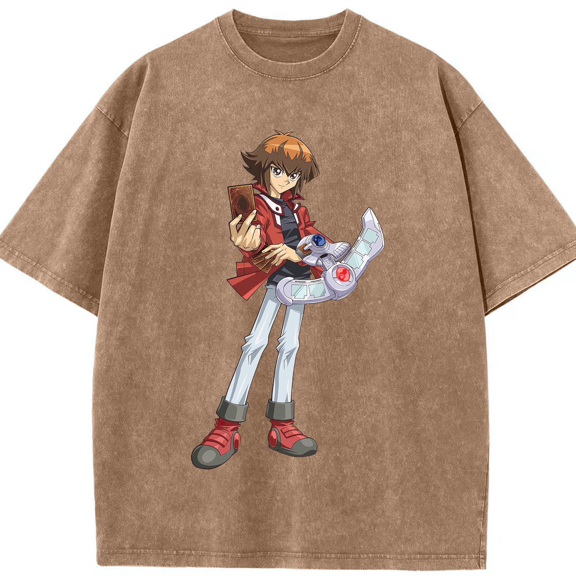 （画像用） 遊☆戯☆王 Yu-Gi-Oh! 綿100% ヴィンテージ風 半袖Tシャツ（フロントプリント）