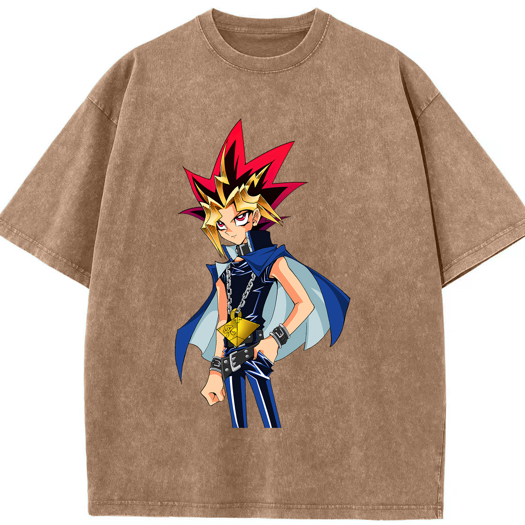 （画像用） 遊☆戯☆王 Yu-Gi-Oh! 綿100% ヴィンテージ風 半袖Tシャツ（フロントプリント）