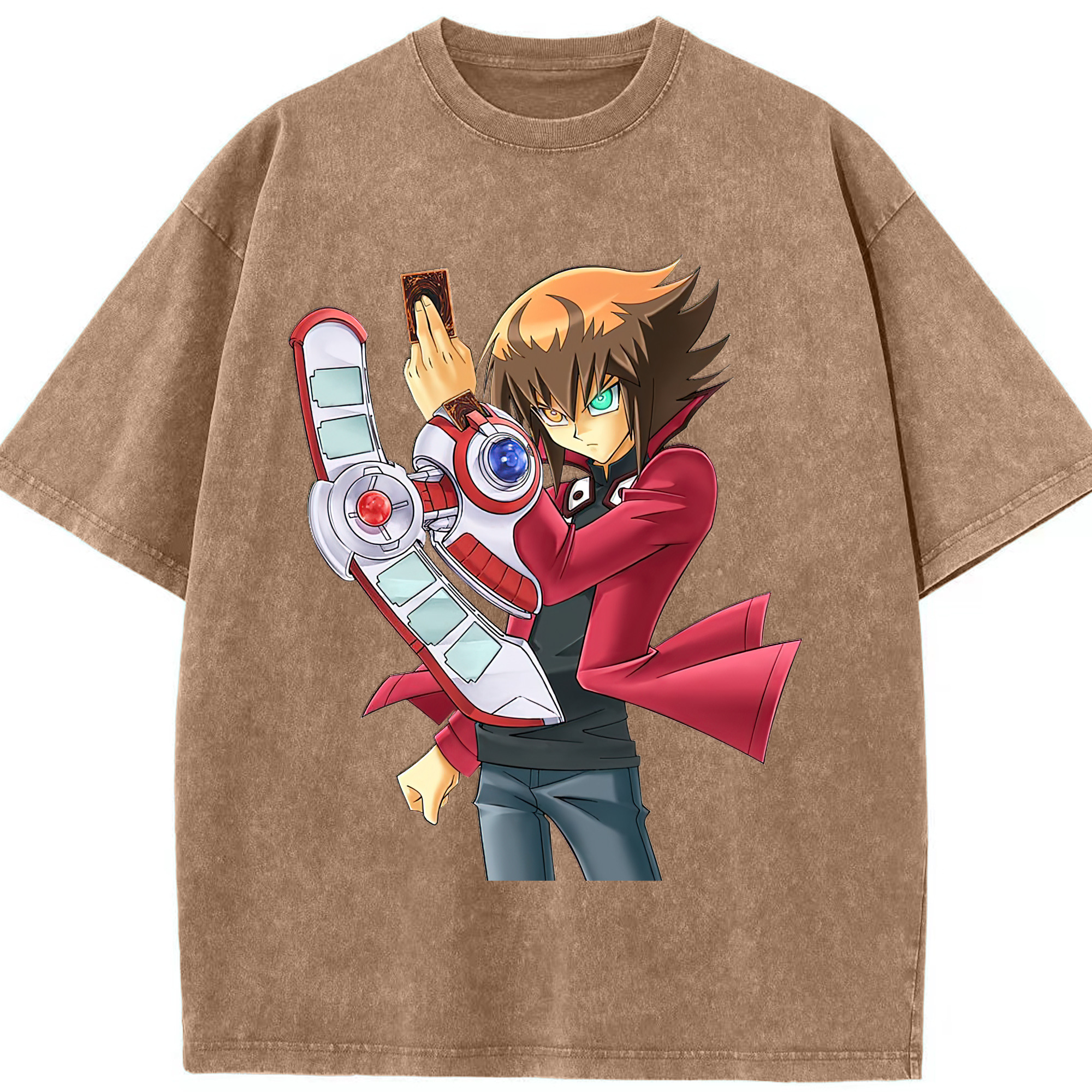 （画像用） 遊☆戯☆王 Yu-Gi-Oh! 綿100% ヴィンテージ風 半袖Tシャツ（フロントプリント）