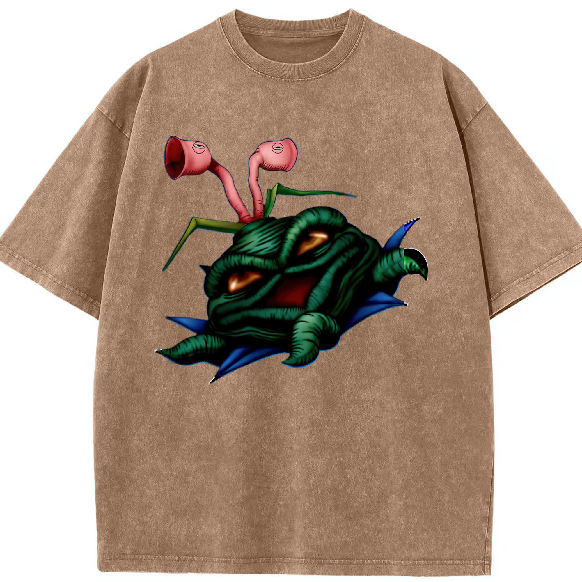 （画像用） 遊☆戯☆王 Yu-Gi-Oh! 綿100% ヴィンテージ風 半袖Tシャツ（フロントプリント）