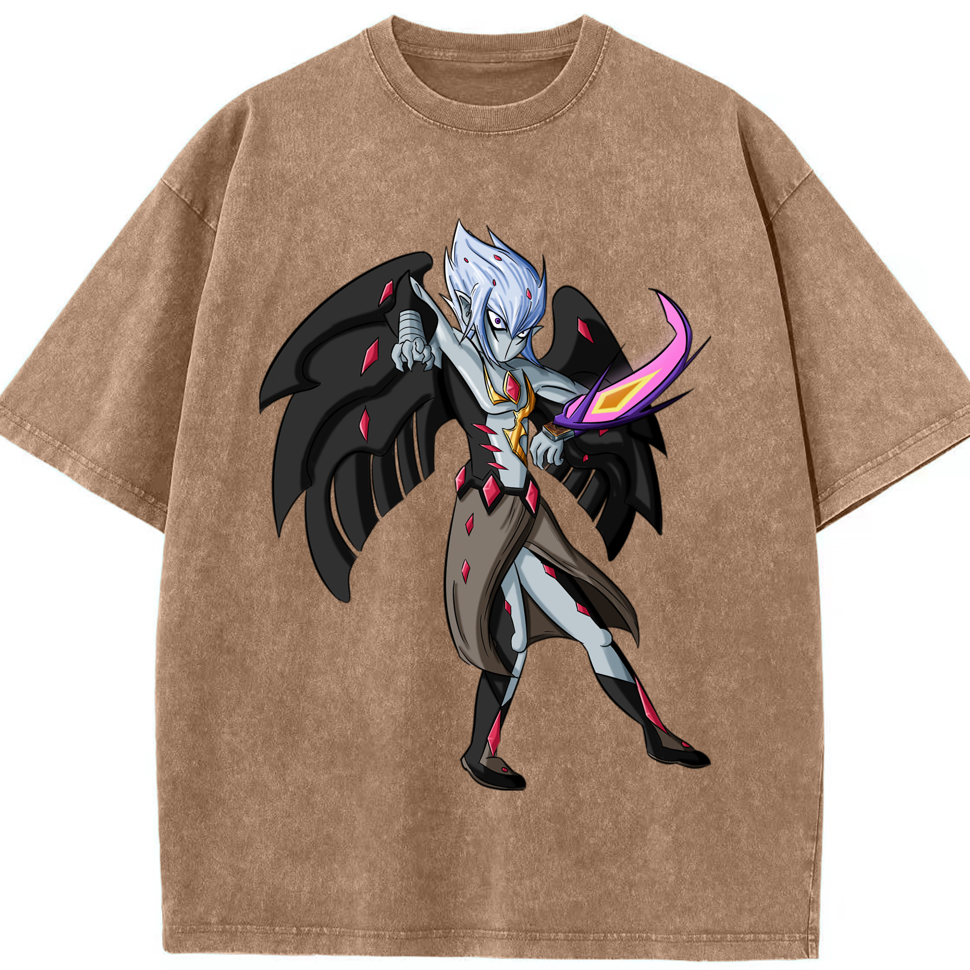 （画像用） 遊☆戯☆王 Yu-Gi-Oh! 綿100% ヴィンテージ風 半袖Tシャツ（フロントプリント）