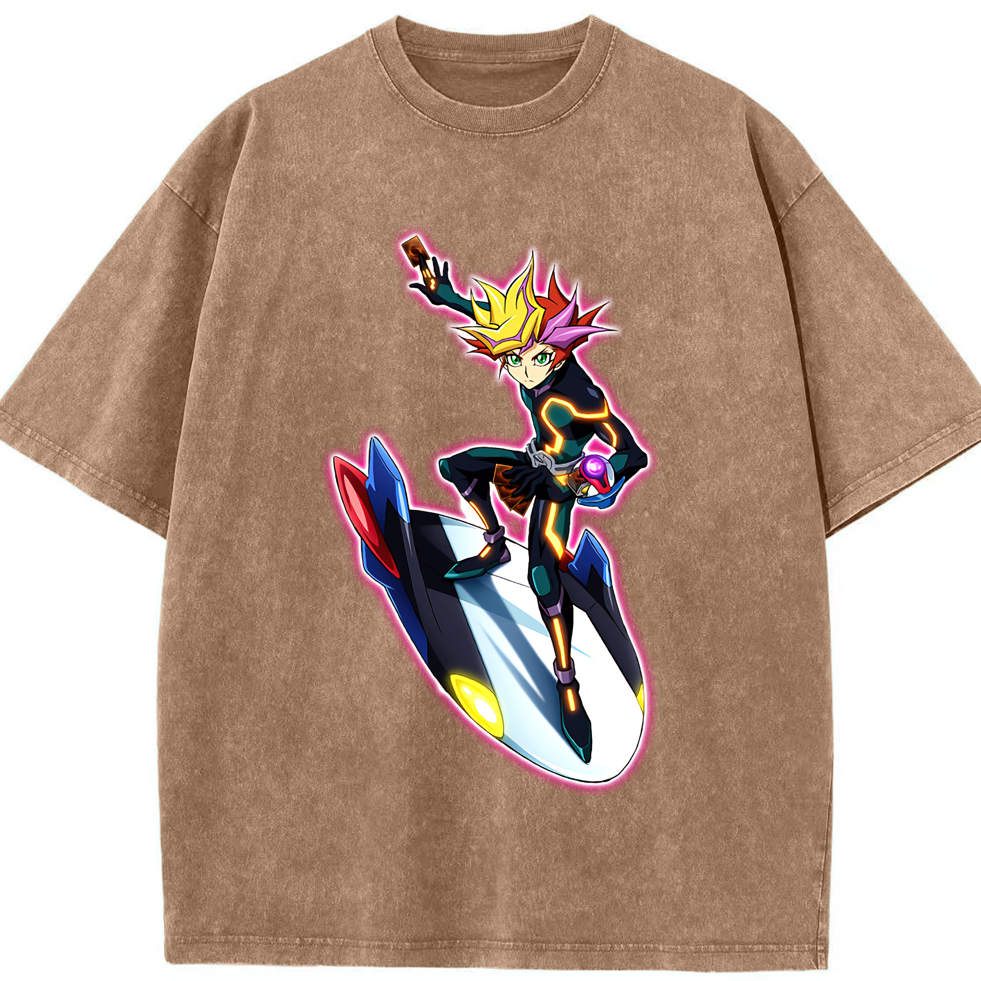 （画像用） 遊☆戯☆王 Yu-Gi-Oh! 綿100% ヴィンテージ風 半袖Tシャツ（フロントプリント）