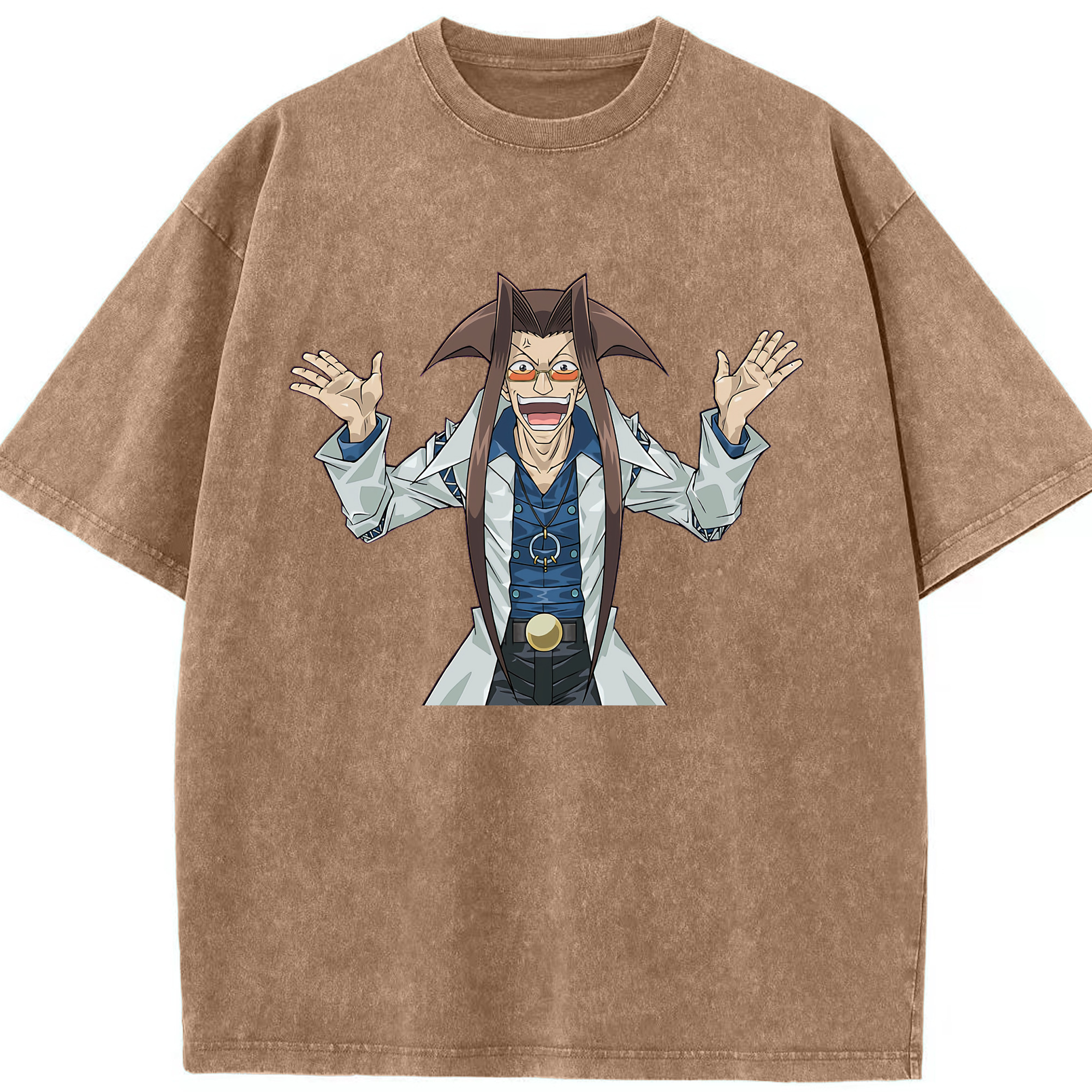 （画像用） 遊☆戯☆王 Yu-Gi-Oh! 綿100% ヴィンテージ風 半袖Tシャツ（フロントプリント）