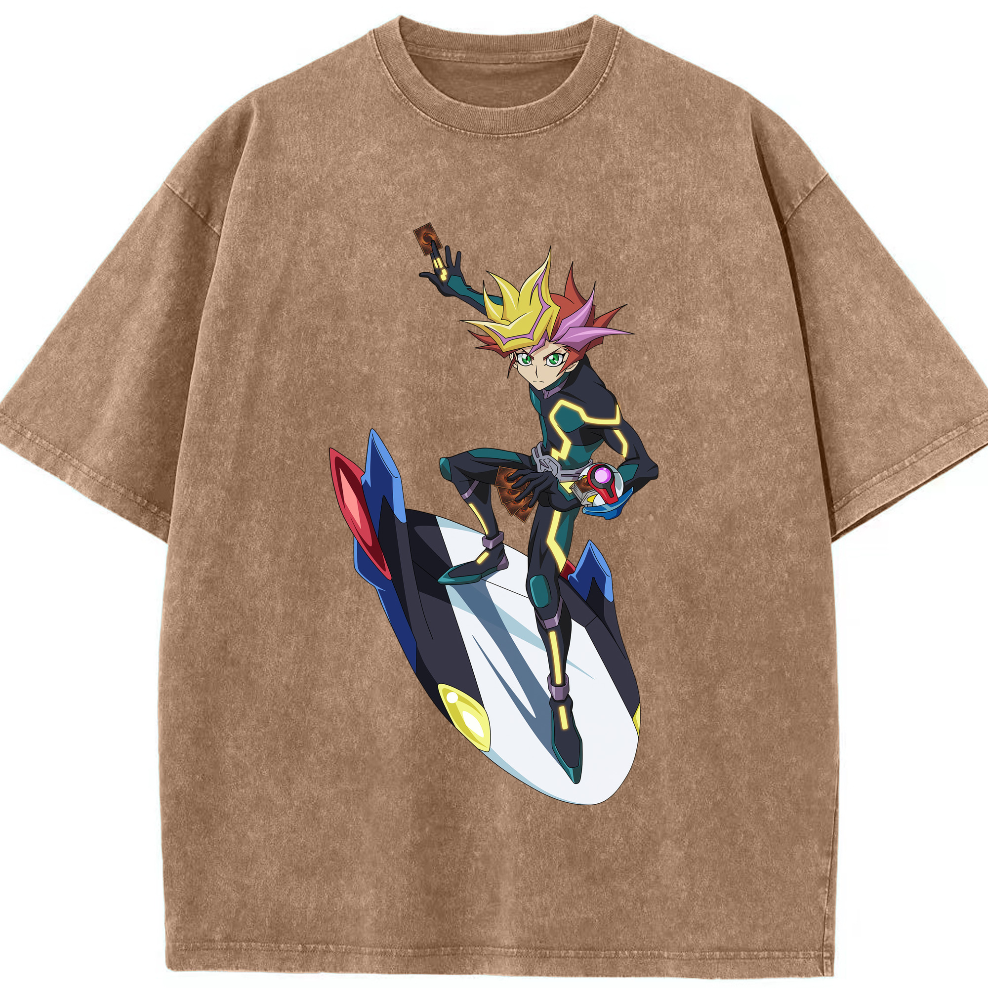 （画像用） 遊☆戯☆王 Yu-Gi-Oh! 綿100% ヴィンテージ風 半袖Tシャツ（フロントプリント）
