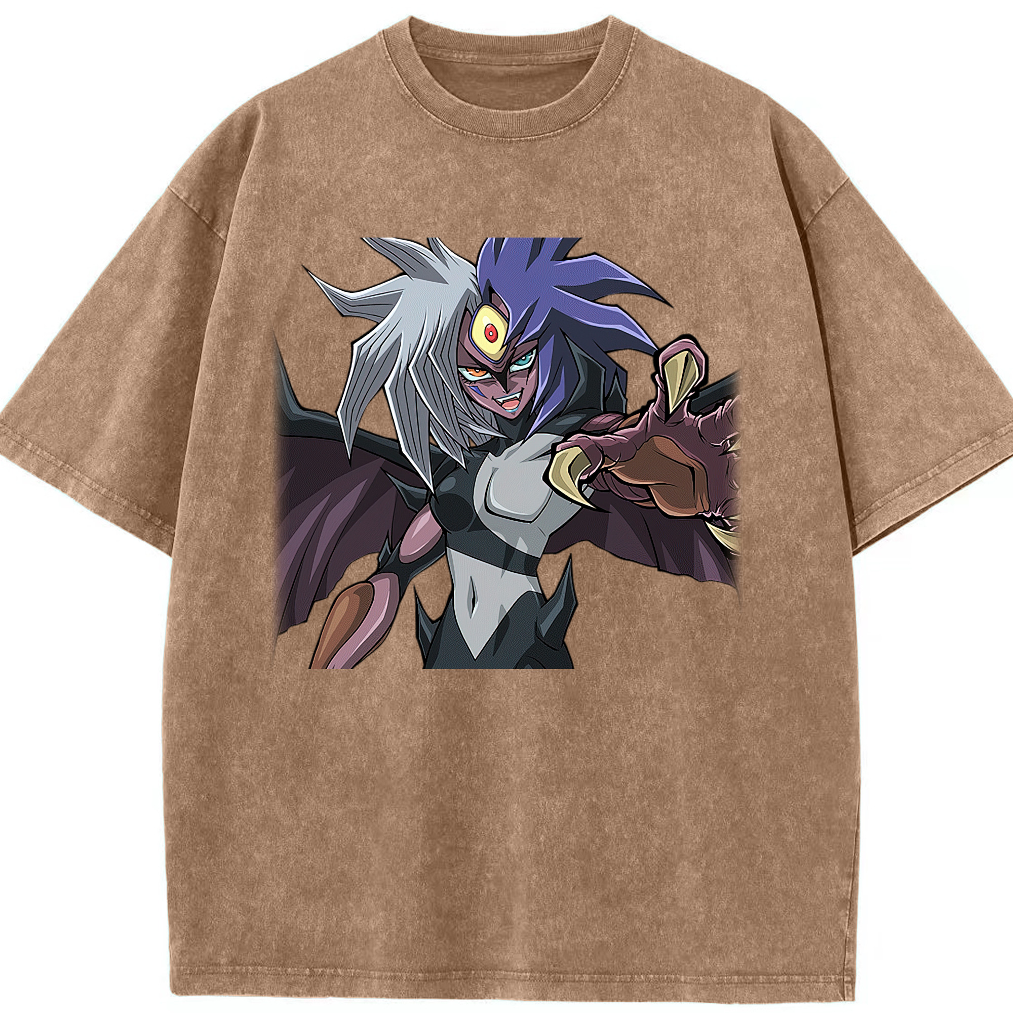 （画像用） 遊☆戯☆王 Yu-Gi-Oh! 綿100% ヴィンテージ風 半袖Tシャツ（フロントプリント）