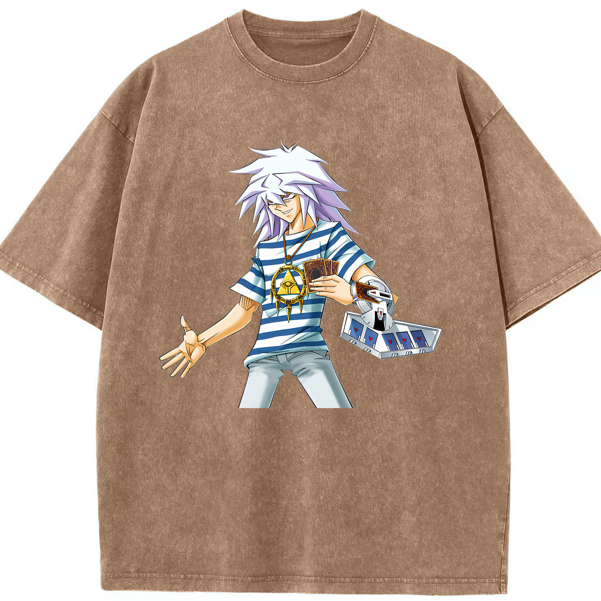 （画像用） 遊☆戯☆王 Yu-Gi-Oh! 綿100% ヴィンテージ風 半袖Tシャツ（フロントプリント）