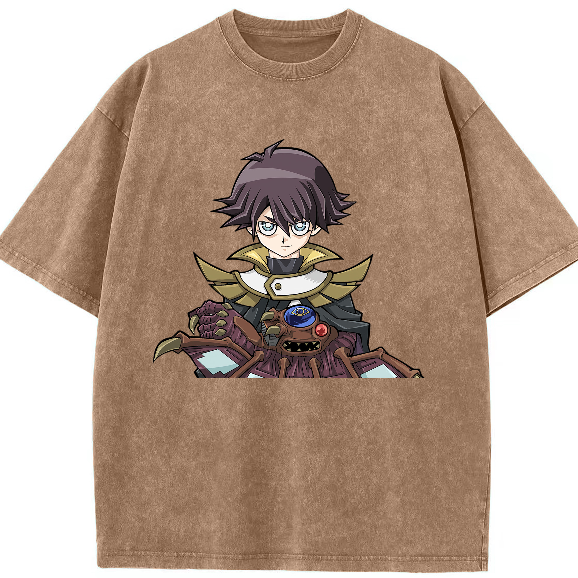 （画像用） 遊☆戯☆王 Yu-Gi-Oh! 綿100% ヴィンテージ風 半袖Tシャツ（フロントプリント）