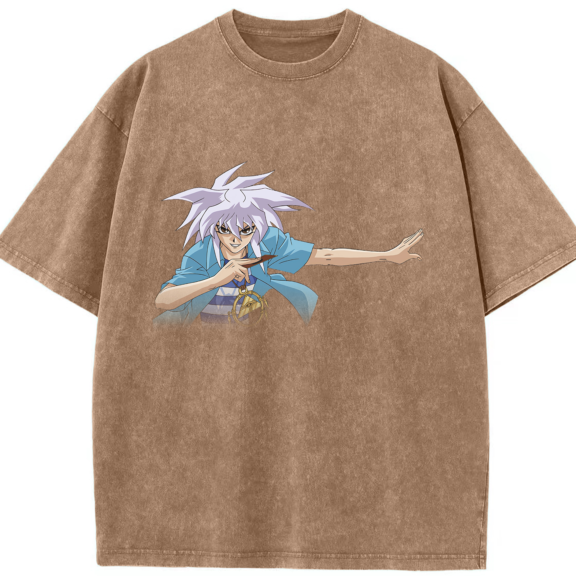 （画像用） 遊☆戯☆王 Yu-Gi-Oh! 綿100% ヴィンテージ風 半袖Tシャツ（フロントプリント）