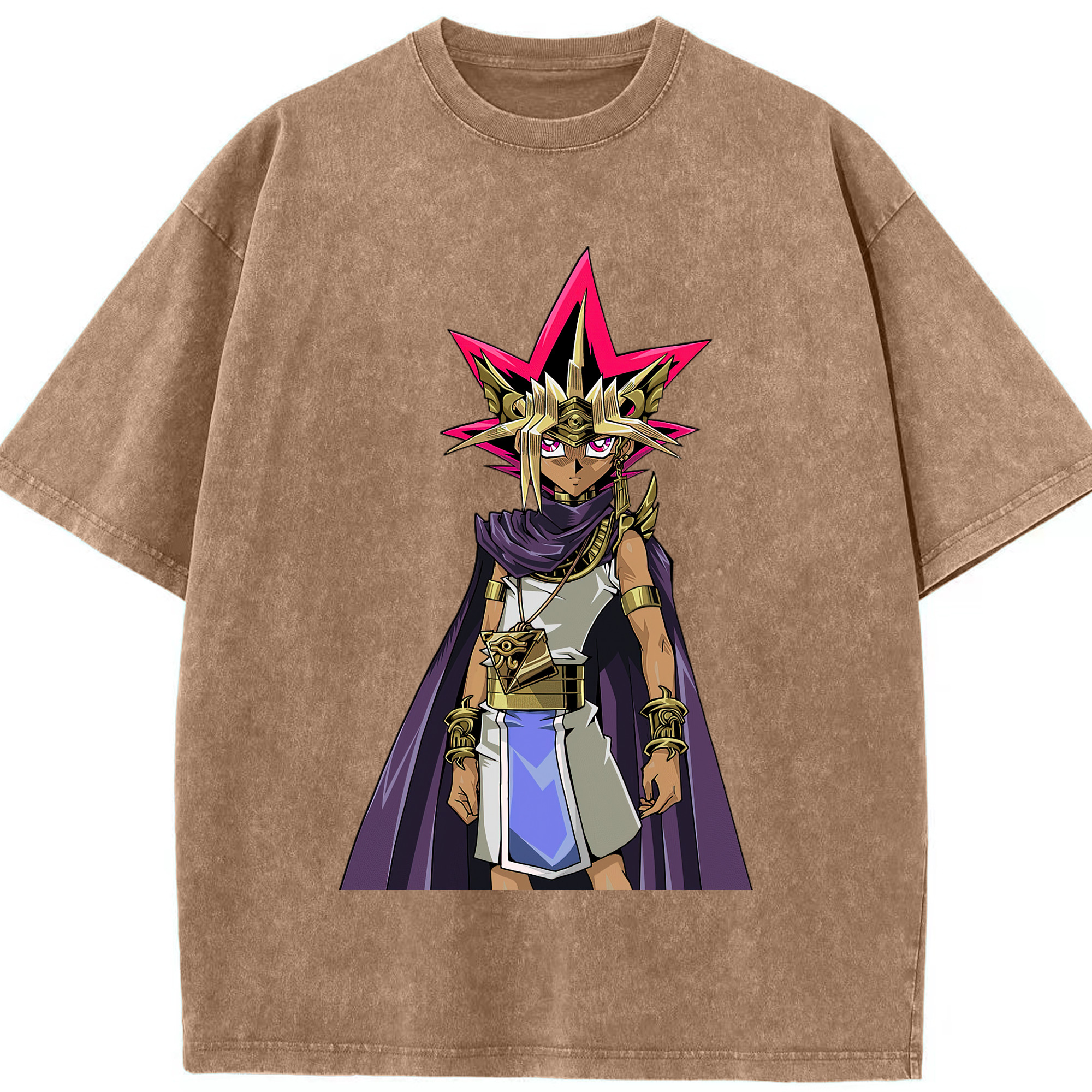 （画像用） 遊☆戯☆王 Yu-Gi-Oh! 綿100% ヴィンテージ風 半袖Tシャツ（フロントプリント）