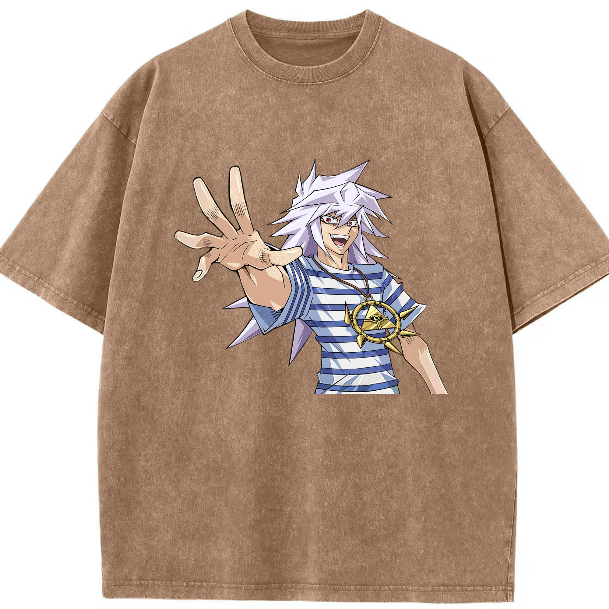 （画像用） 遊☆戯☆王 Yu-Gi-Oh! 綿100% ヴィンテージ風 半袖Tシャツ（フロントプリント）