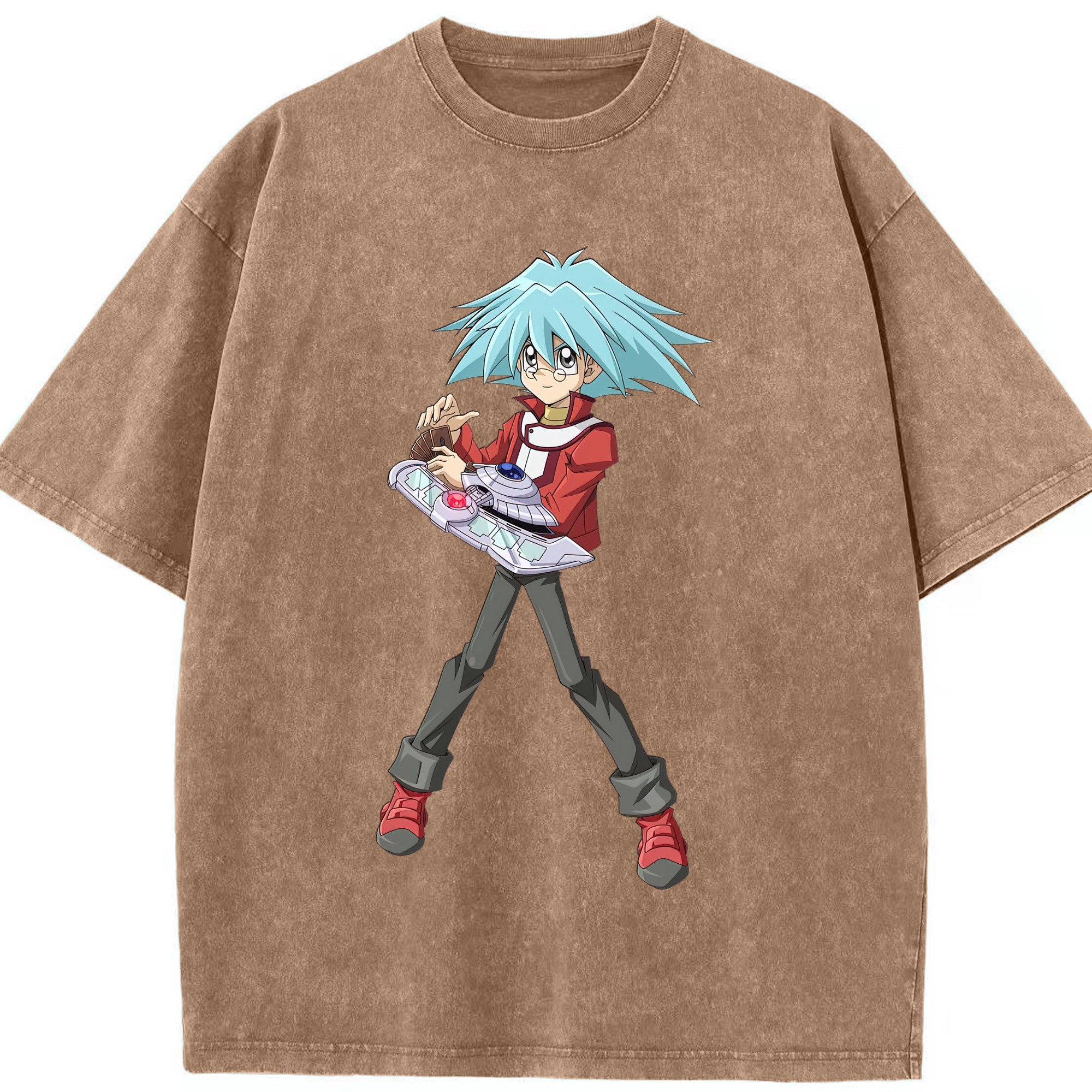 （画像用） 遊☆戯☆王 Yu-Gi-Oh! 綿100% ヴィンテージ風 半袖Tシャツ（フロントプリント）