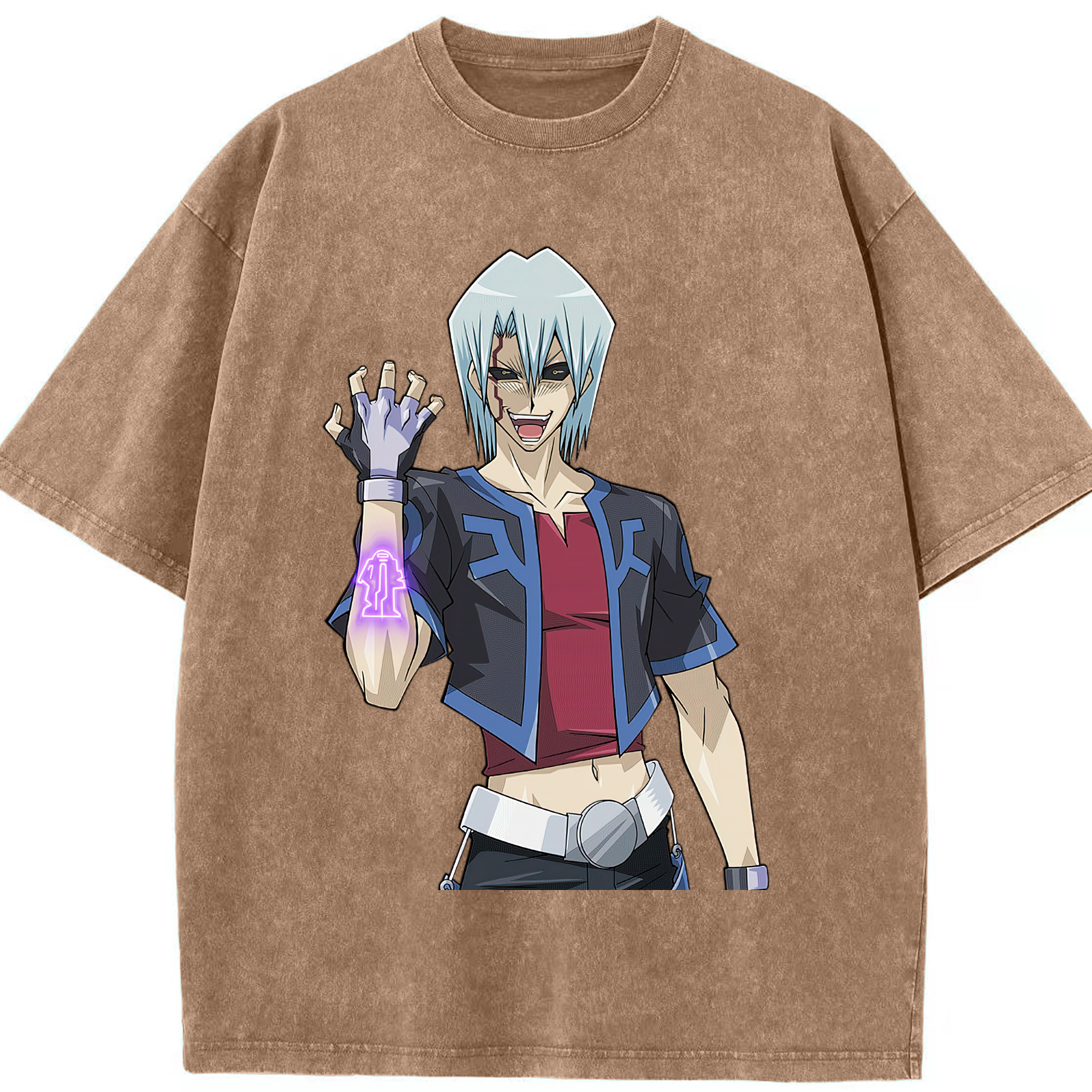 （画像用） 遊☆戯☆王 Yu-Gi-Oh! 綿100% ヴィンテージ風 半袖Tシャツ（フロントプリント）