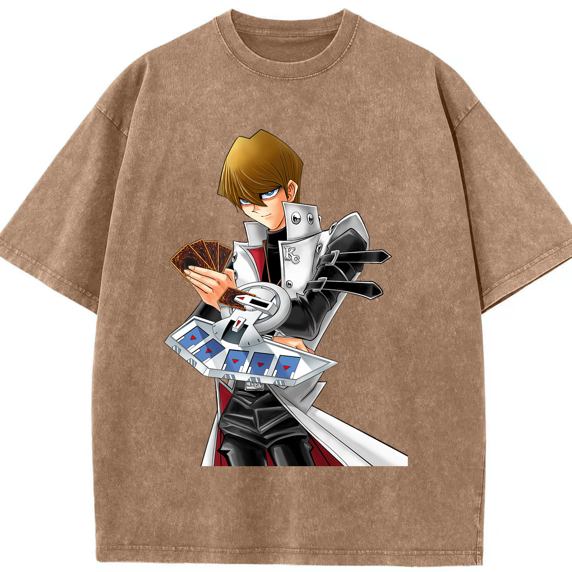 （画像用） 遊☆戯☆王 Yu-Gi-Oh! 綿100% ヴィンテージ風 半袖Tシャツ（フロントプリント）