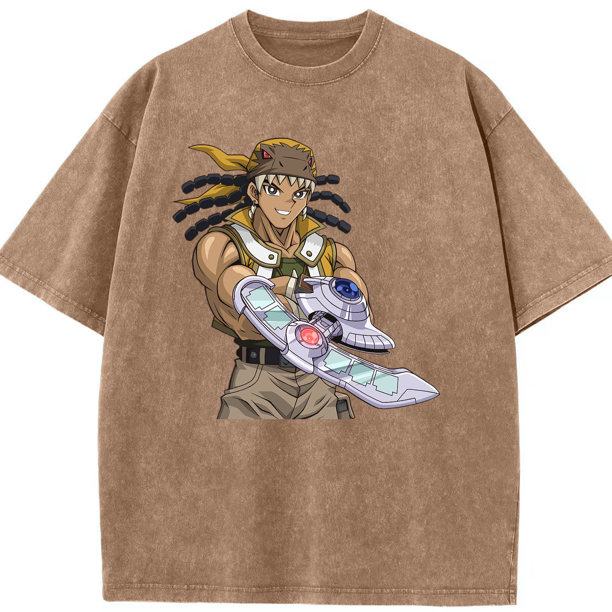 （画像用） 遊☆戯☆王 Yu-Gi-Oh! 綿100% ヴィンテージ風 半袖Tシャツ（フロントプリント）