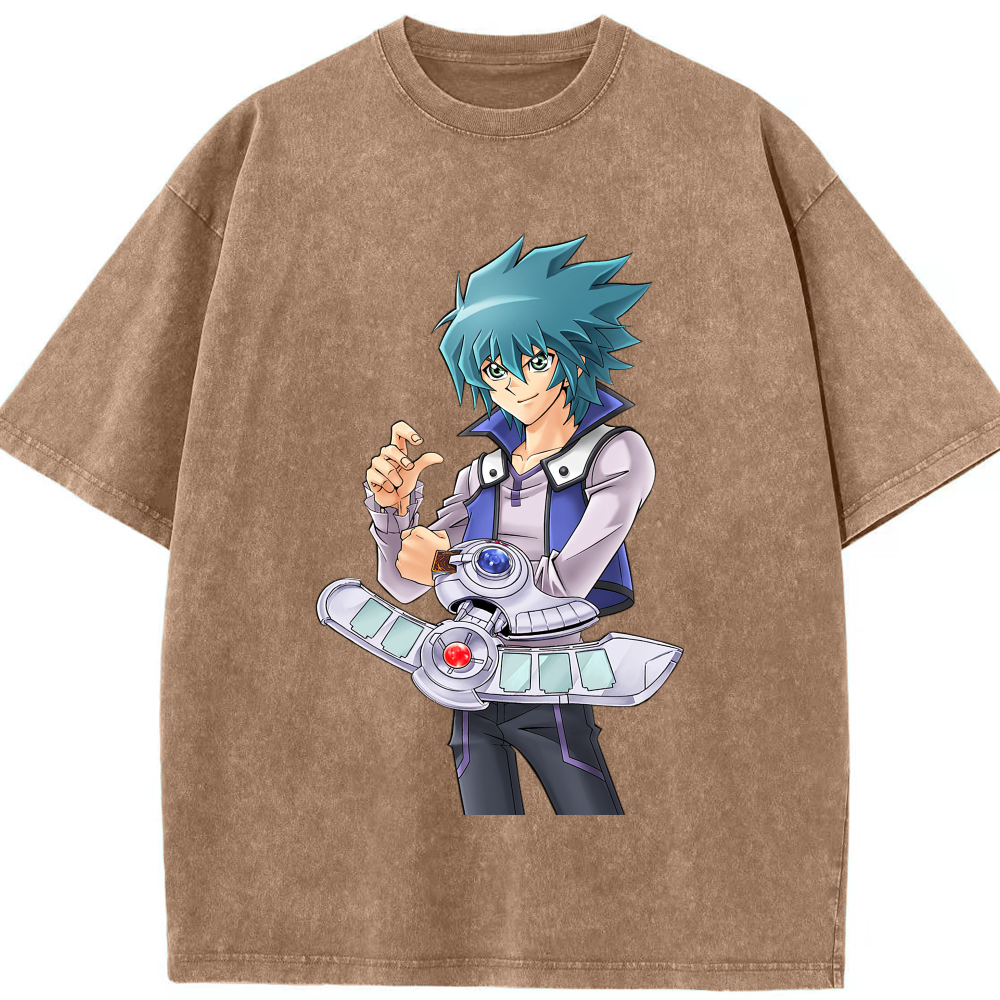 （画像用） 遊☆戯☆王 Yu-Gi-Oh! 綿100% ヴィンテージ風 半袖Tシャツ（フロントプリント）