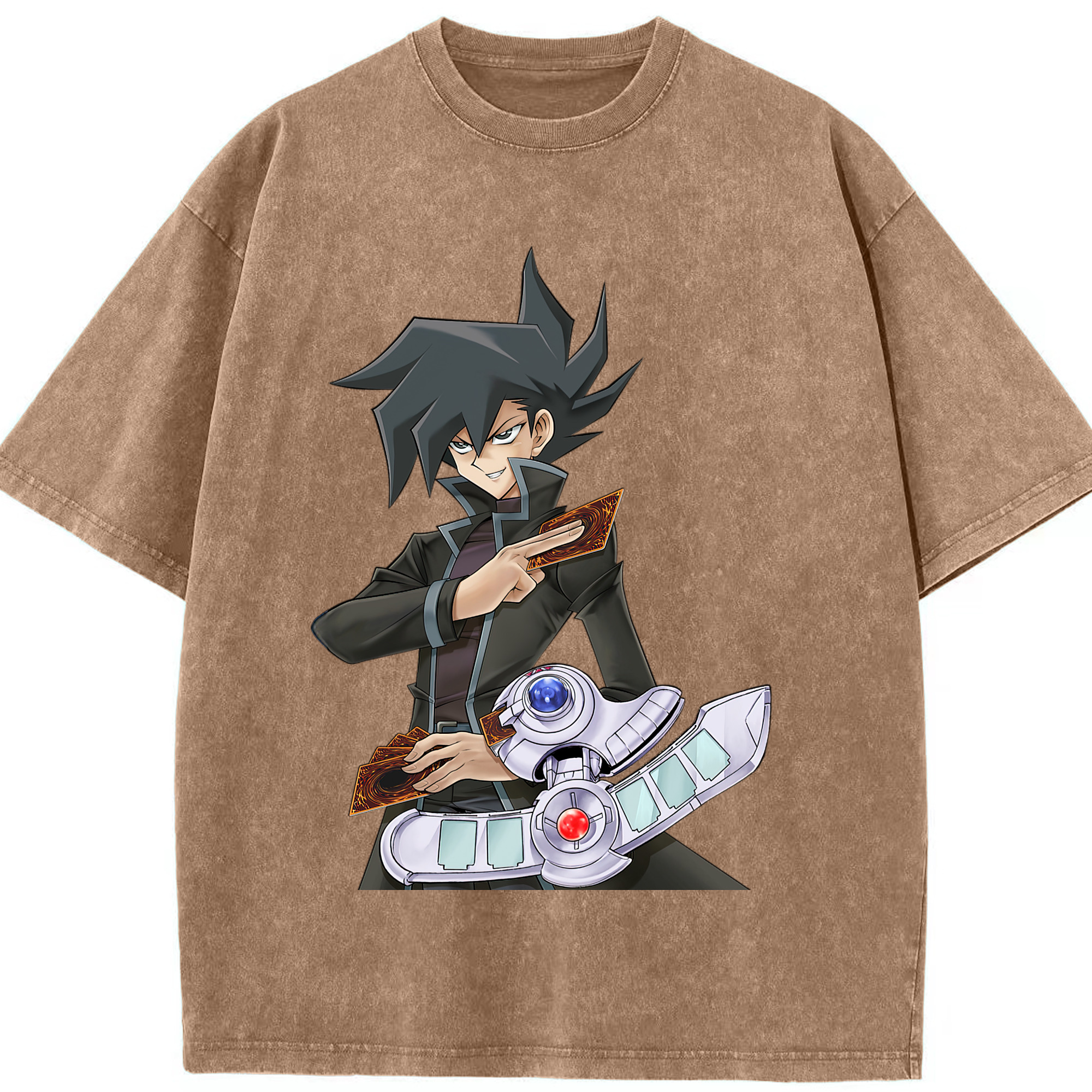 （画像用） 遊☆戯☆王 Yu-Gi-Oh! 綿100% ヴィンテージ風 半袖Tシャツ（フロントプリント）