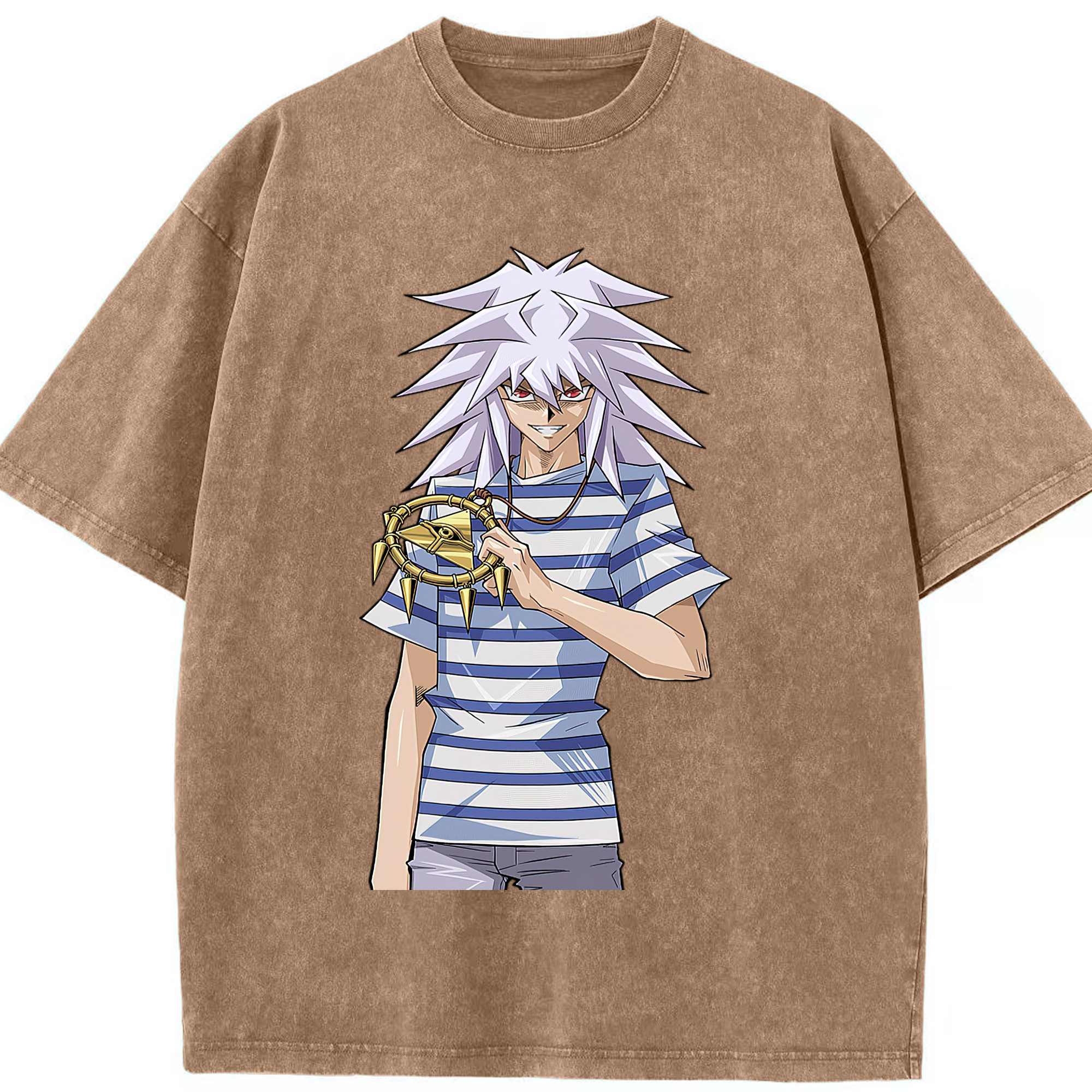 （画像用） 遊☆戯☆王 Yu-Gi-Oh! 綿100% ヴィンテージ風 半袖Tシャツ（フロントプリント）