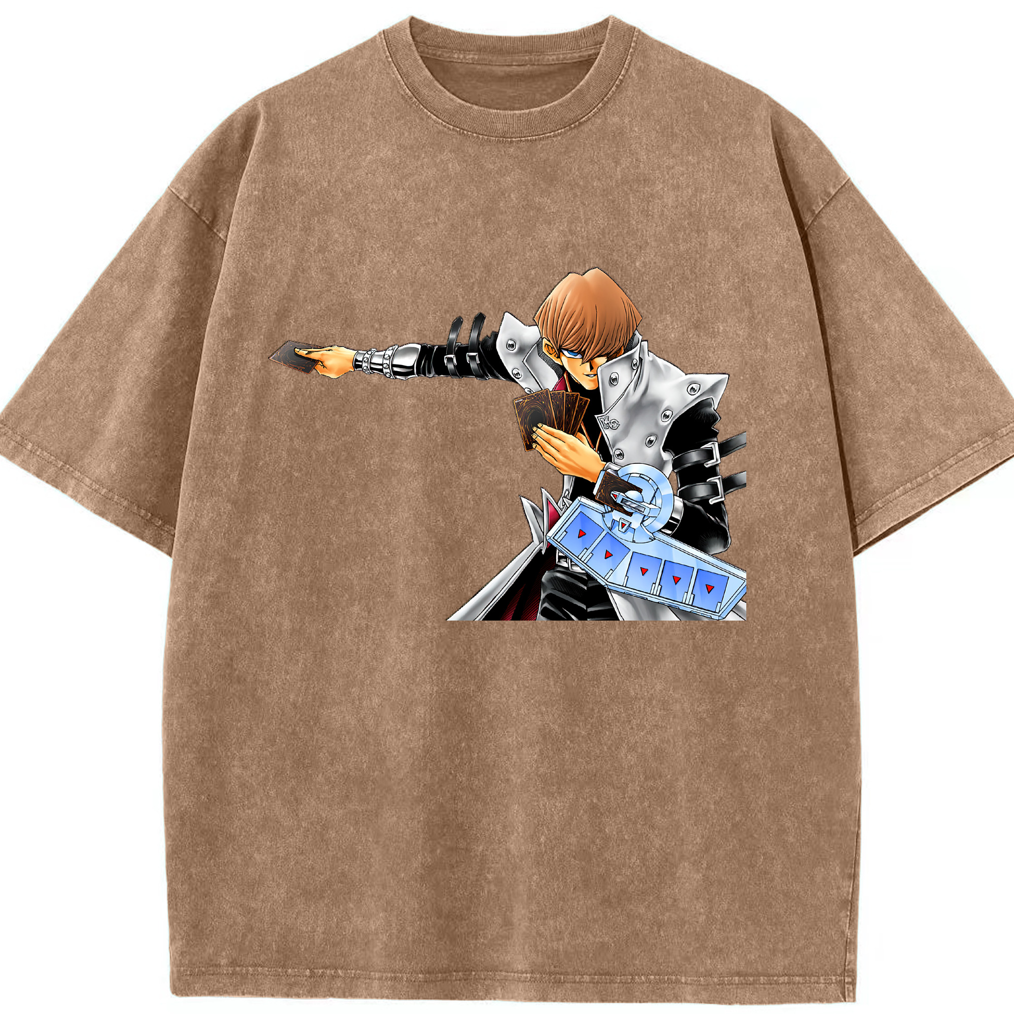 （画像用） 遊☆戯☆王 Yu-Gi-Oh! 綿100% ヴィンテージ風 半袖Tシャツ（フロントプリント）