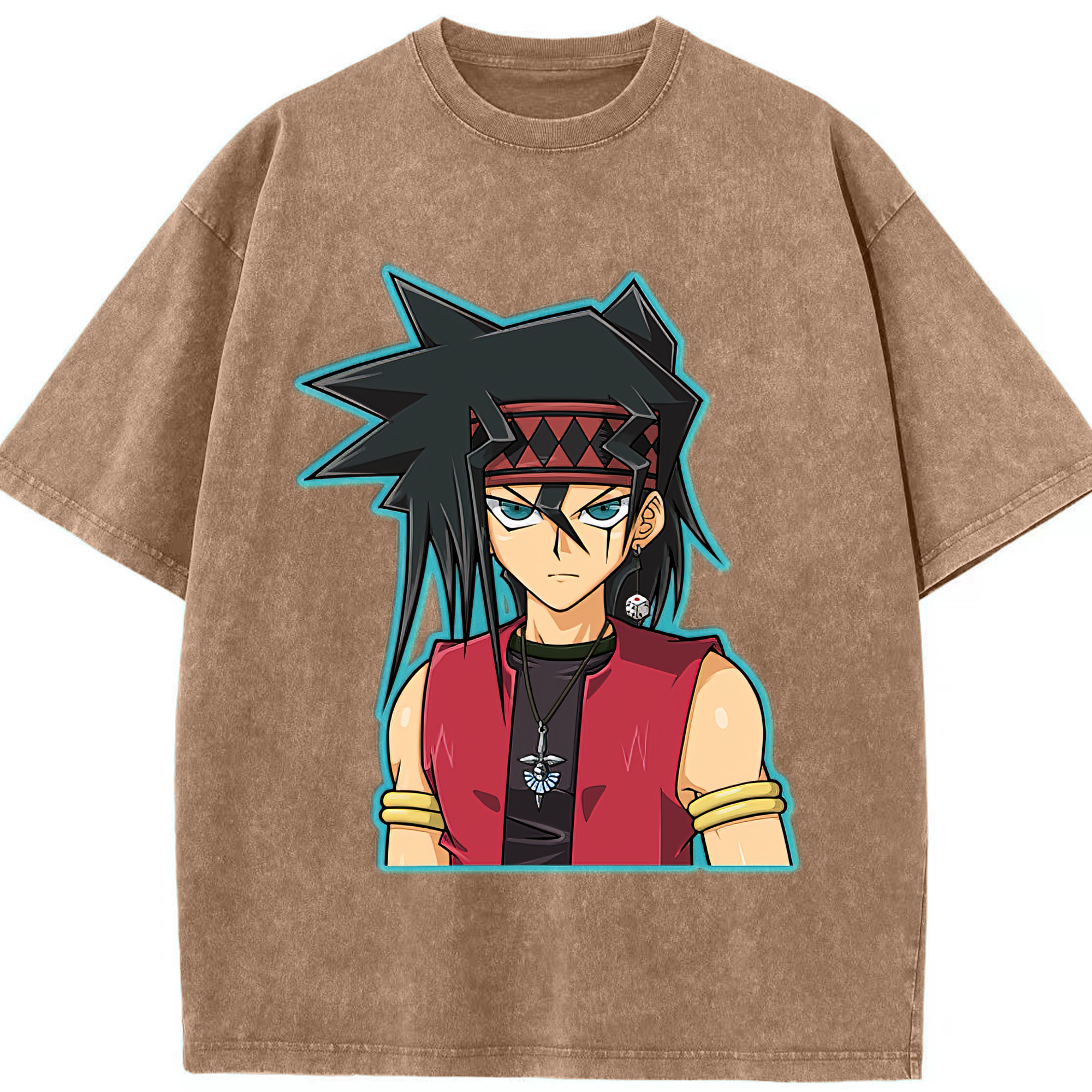 （画像用） 遊☆戯☆王 Yu-Gi-Oh! 綿100% ヴィンテージ風 半袖Tシャツ（フロントプリント）