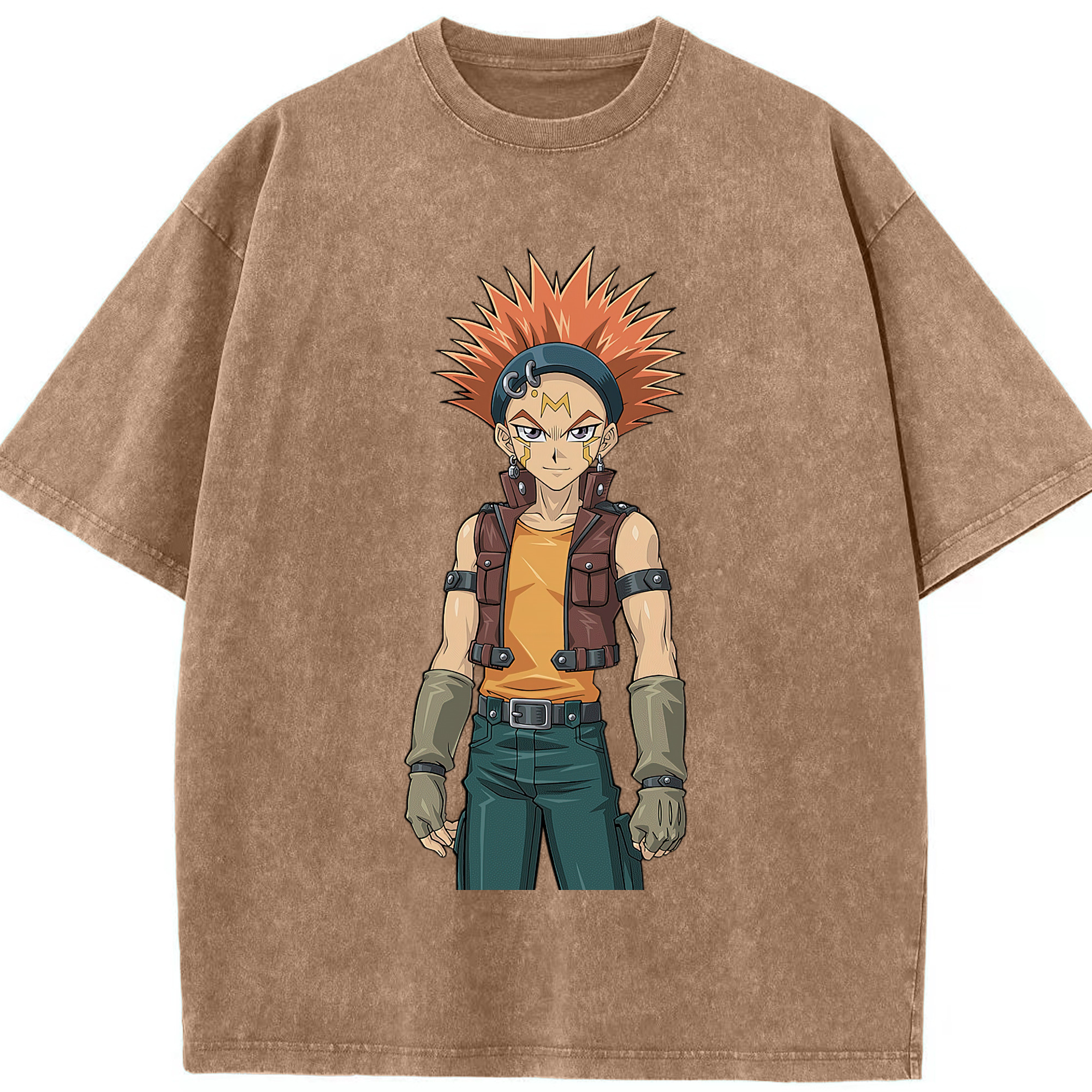 （画像用） 遊☆戯☆王 Yu-Gi-Oh! 綿100% ヴィンテージ風 半袖Tシャツ（フロントプリント）