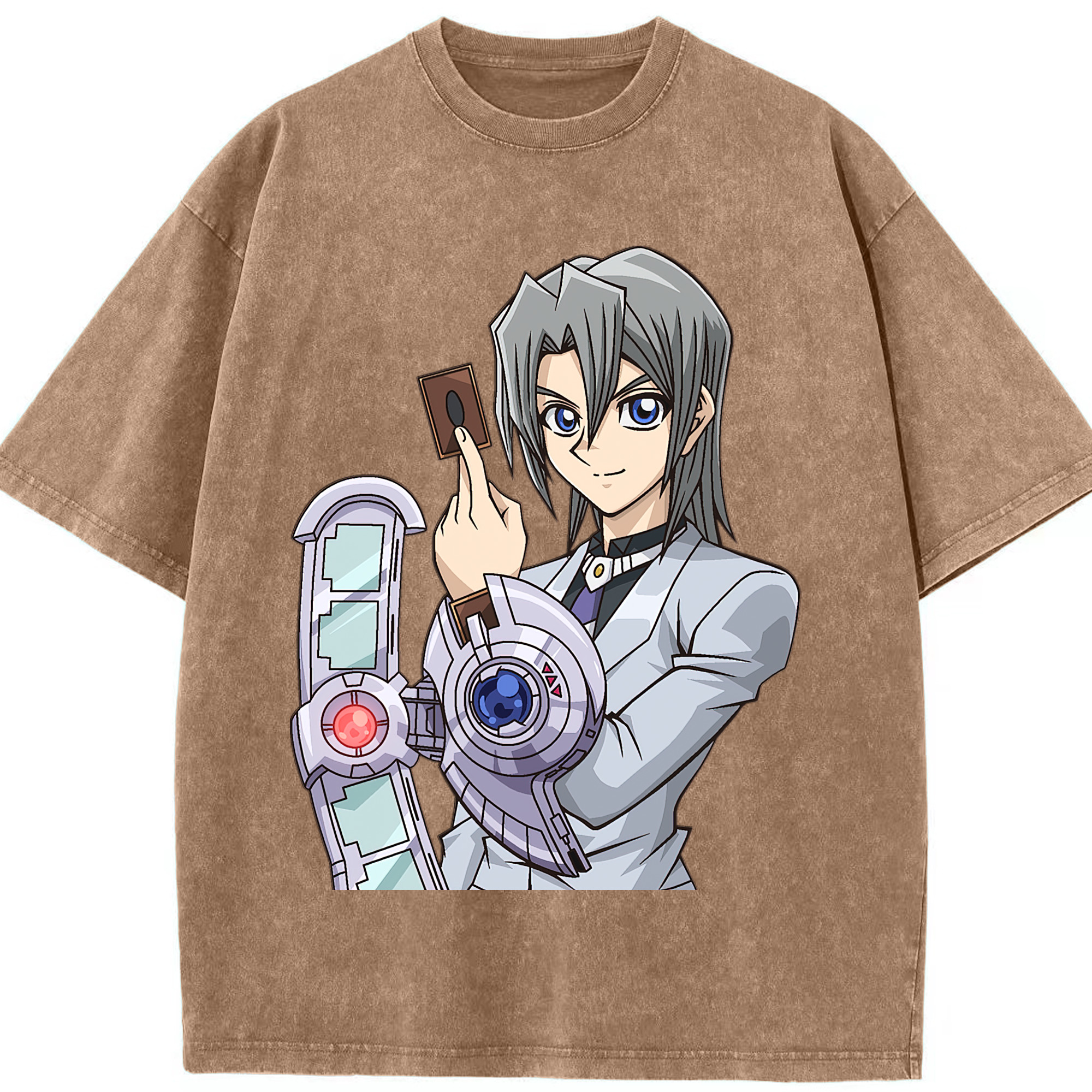 （画像用） 遊☆戯☆王 Yu-Gi-Oh! 綿100% ヴィンテージ風 半袖Tシャツ（フロントプリント）