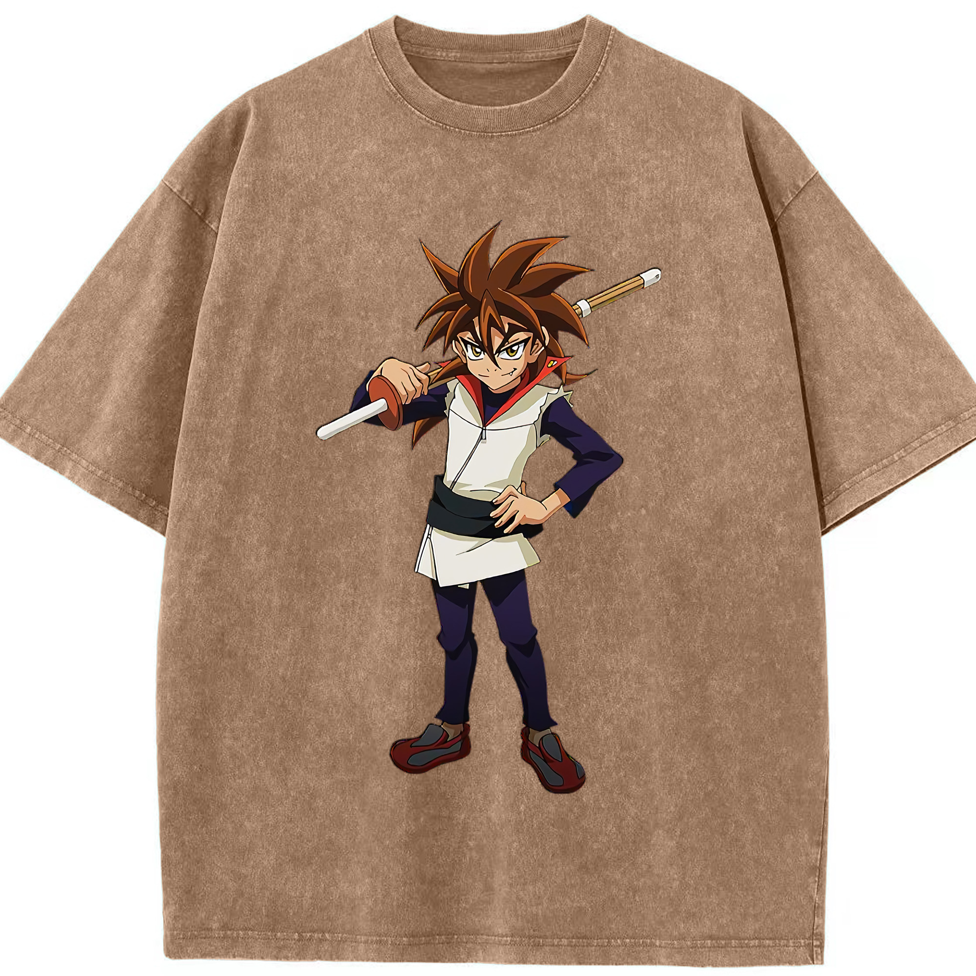 （画像用） 遊☆戯☆王 Yu-Gi-Oh! 綿100% ヴィンテージ風 半袖Tシャツ（フロントプリント）