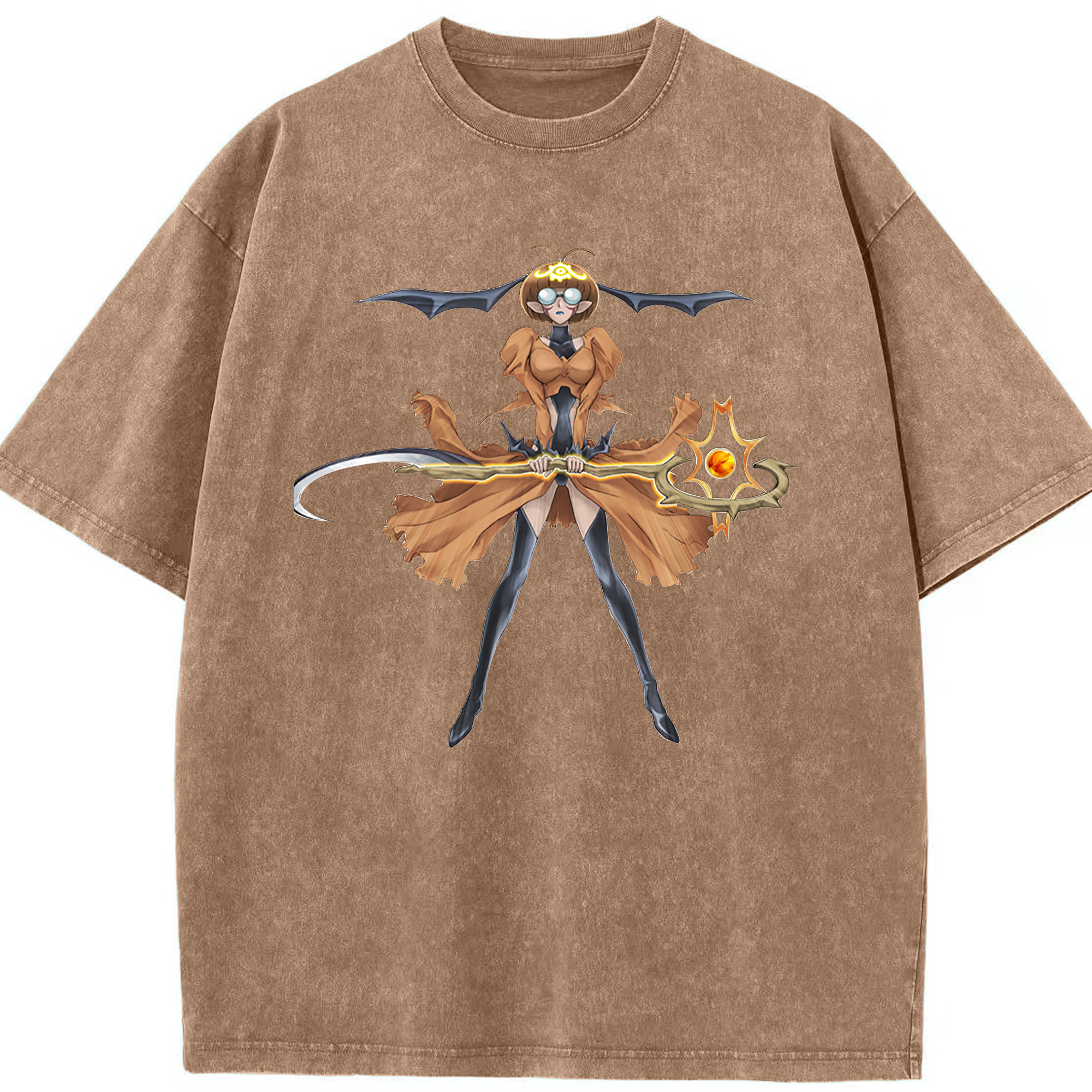 （画像用） 遊☆戯☆王 Yu-Gi-Oh! 綿100% ヴィンテージ風 半袖Tシャツ（フロントプリント）