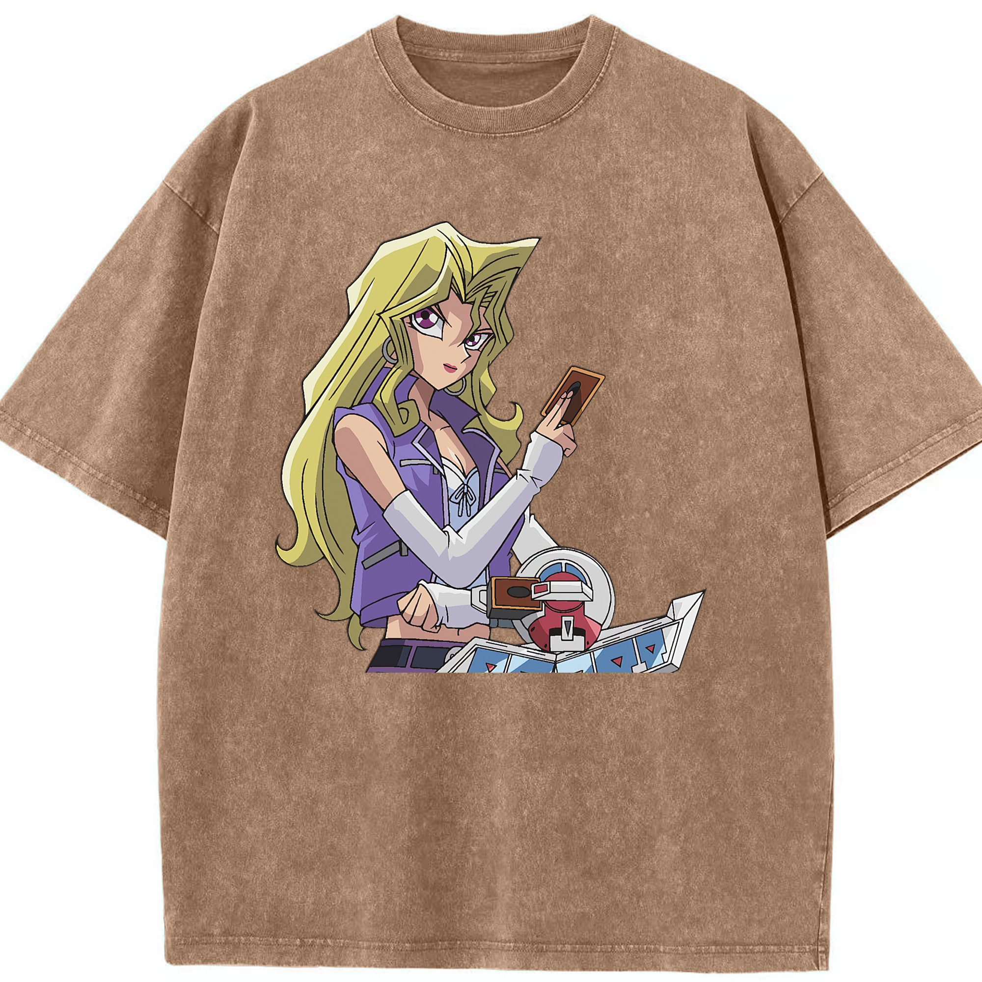 （画像用） 遊☆戯☆王 Yu-Gi-Oh! 綿100% ヴィンテージ風 半袖Tシャツ（フロントプリント）