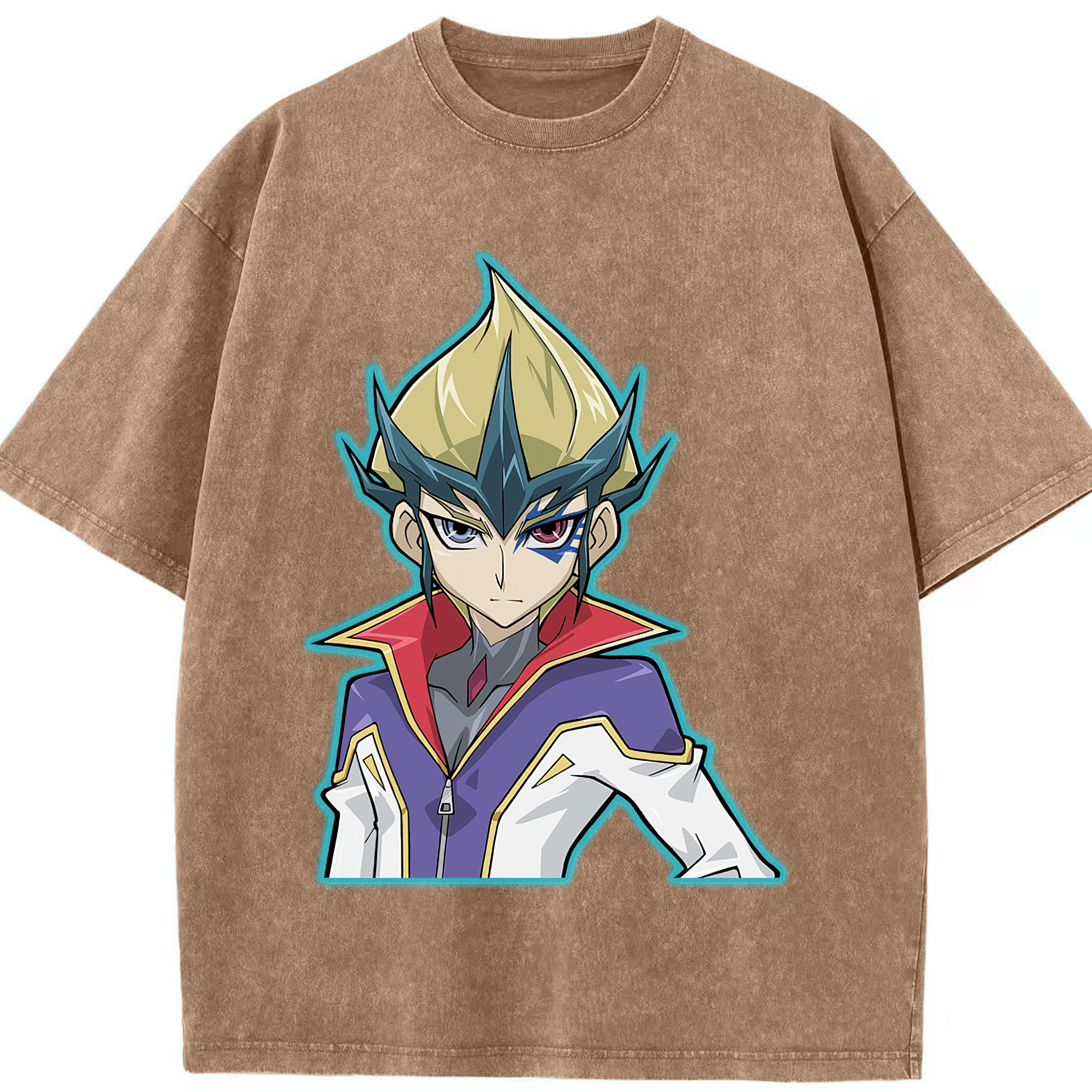 （画像用） 遊☆戯☆王 Yu-Gi-Oh! 綿100% ヴィンテージ風 半袖Tシャツ（フロントプリント）