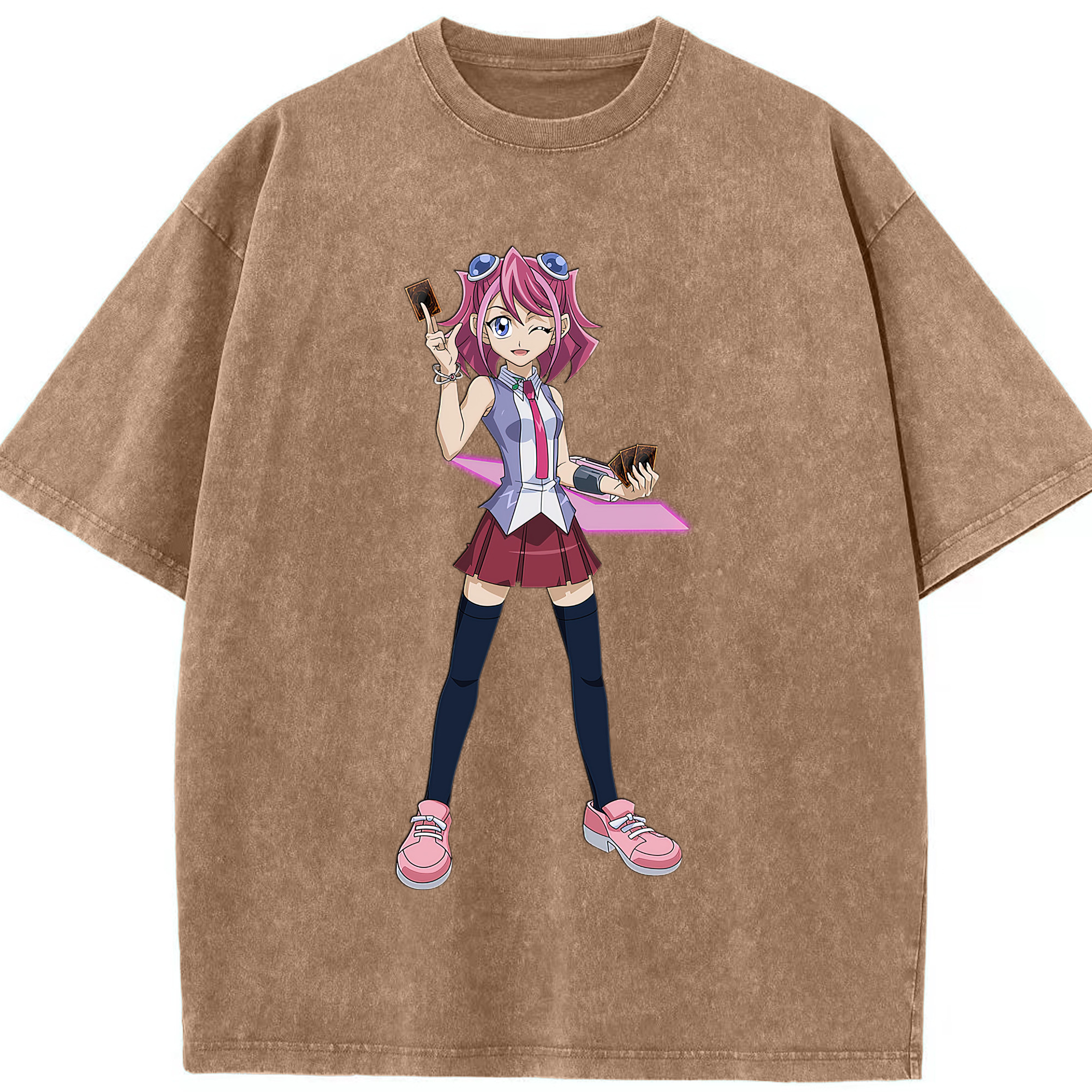 （画像用） 遊☆戯☆王 Yu-Gi-Oh! 綿100% ヴィンテージ風 半袖Tシャツ（フロントプリント）