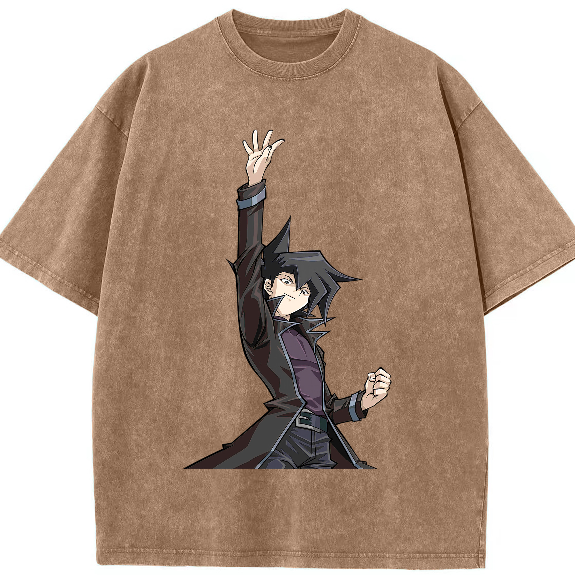 （画像用） 遊☆戯☆王 Yu-Gi-Oh! 綿100% ヴィンテージ風 半袖Tシャツ（フロントプリント）