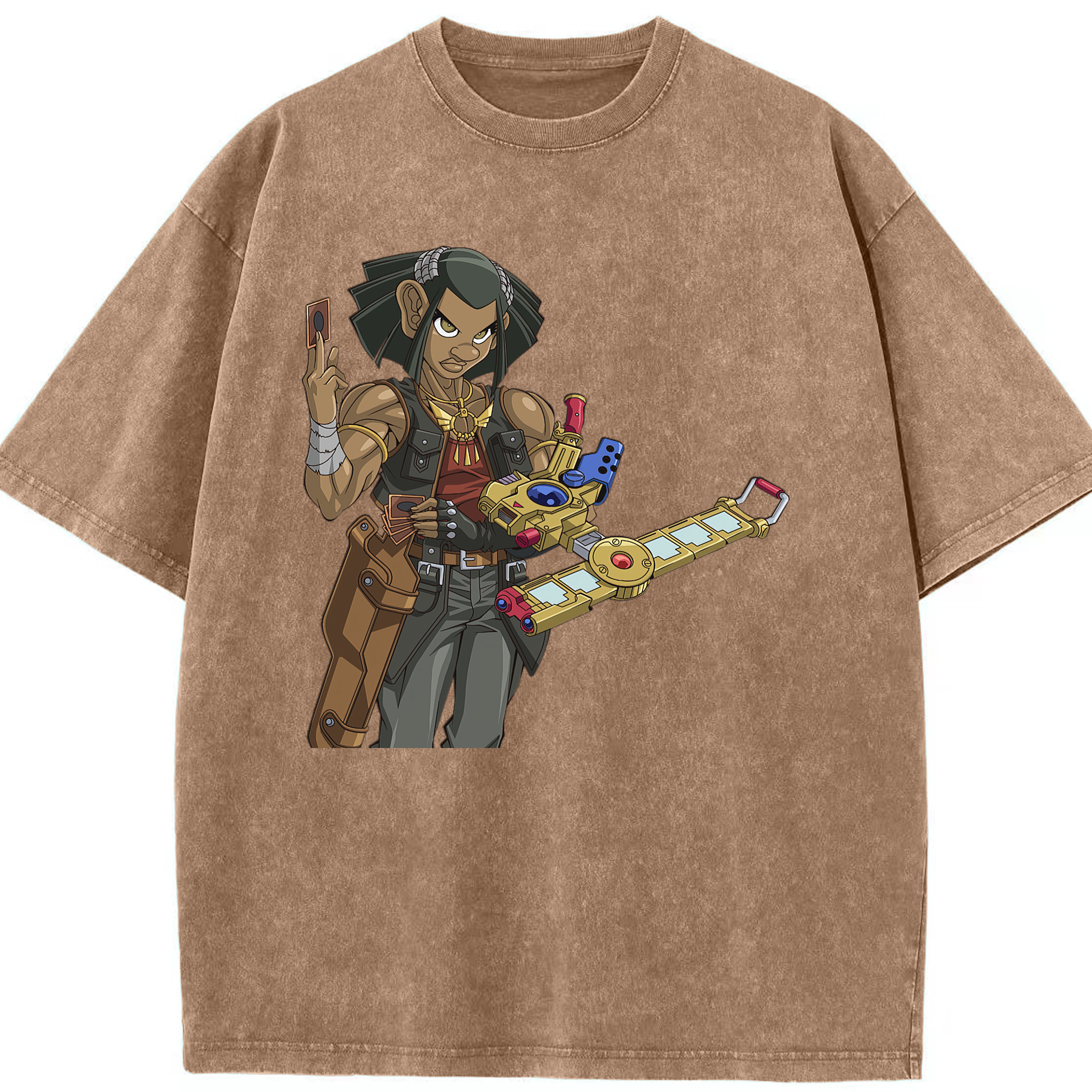（画像用） 遊☆戯☆王 Yu-Gi-Oh! 綿100% ヴィンテージ風 半袖Tシャツ（フロントプリント）
