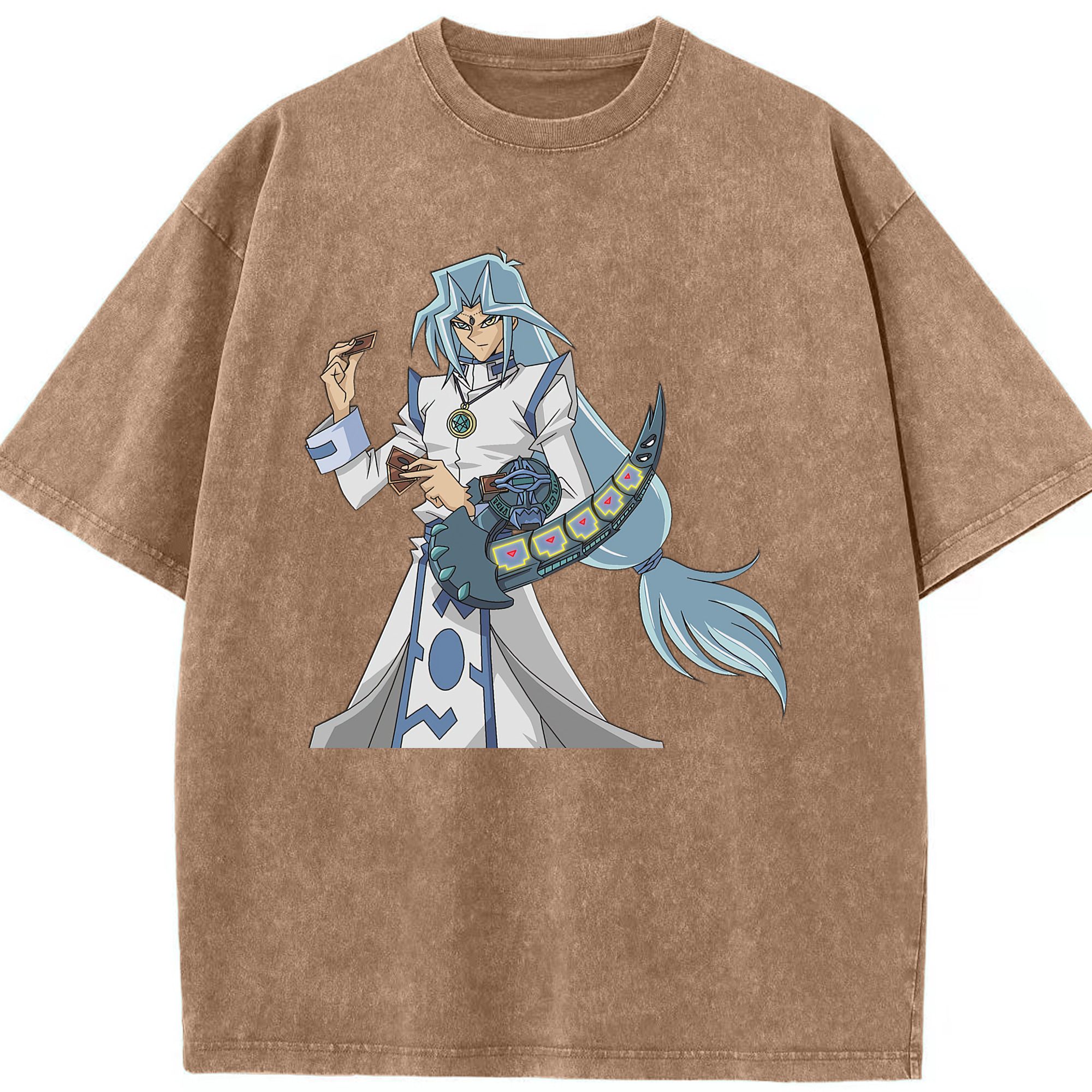 （画像用） 遊☆戯☆王 Yu-Gi-Oh! 綿100% ヴィンテージ風 半袖Tシャツ（フロントプリント）