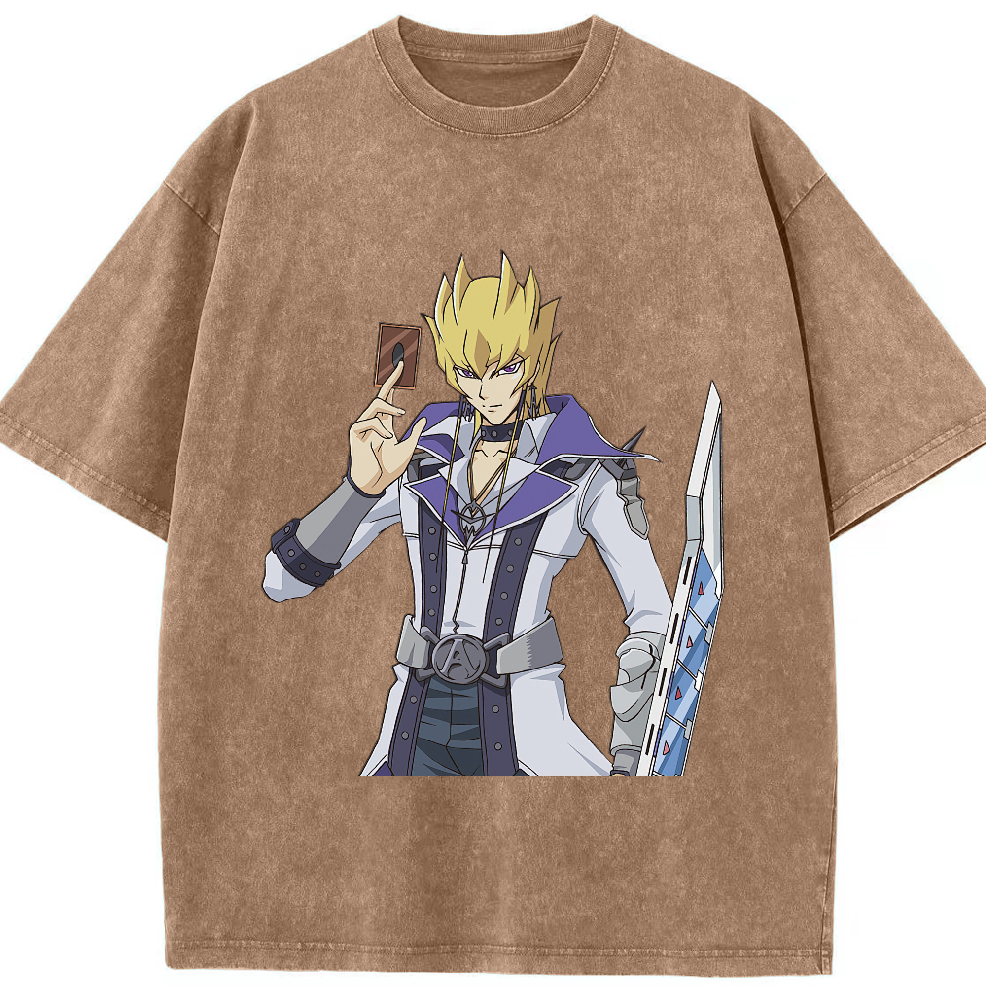 （画像用） 遊☆戯☆王 Yu-Gi-Oh! 綿100% ヴィンテージ風 半袖Tシャツ（フロントプリント）