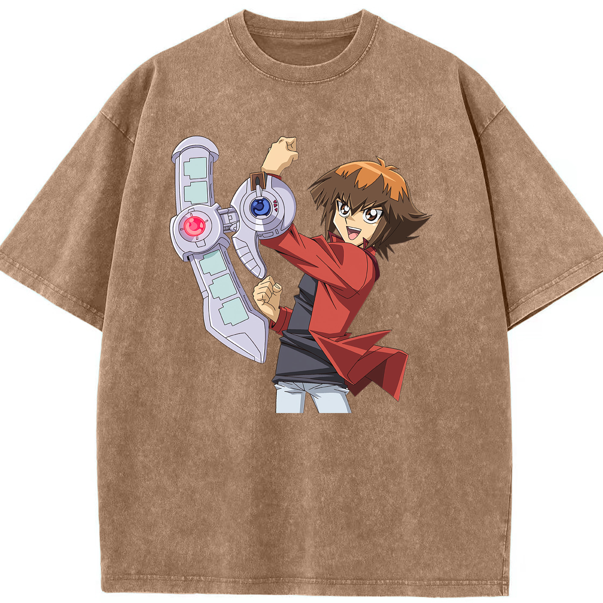 （画像用） 遊☆戯☆王 Yu-Gi-Oh! 綿100% ヴィンテージ風 半袖Tシャツ（フロントプリント）