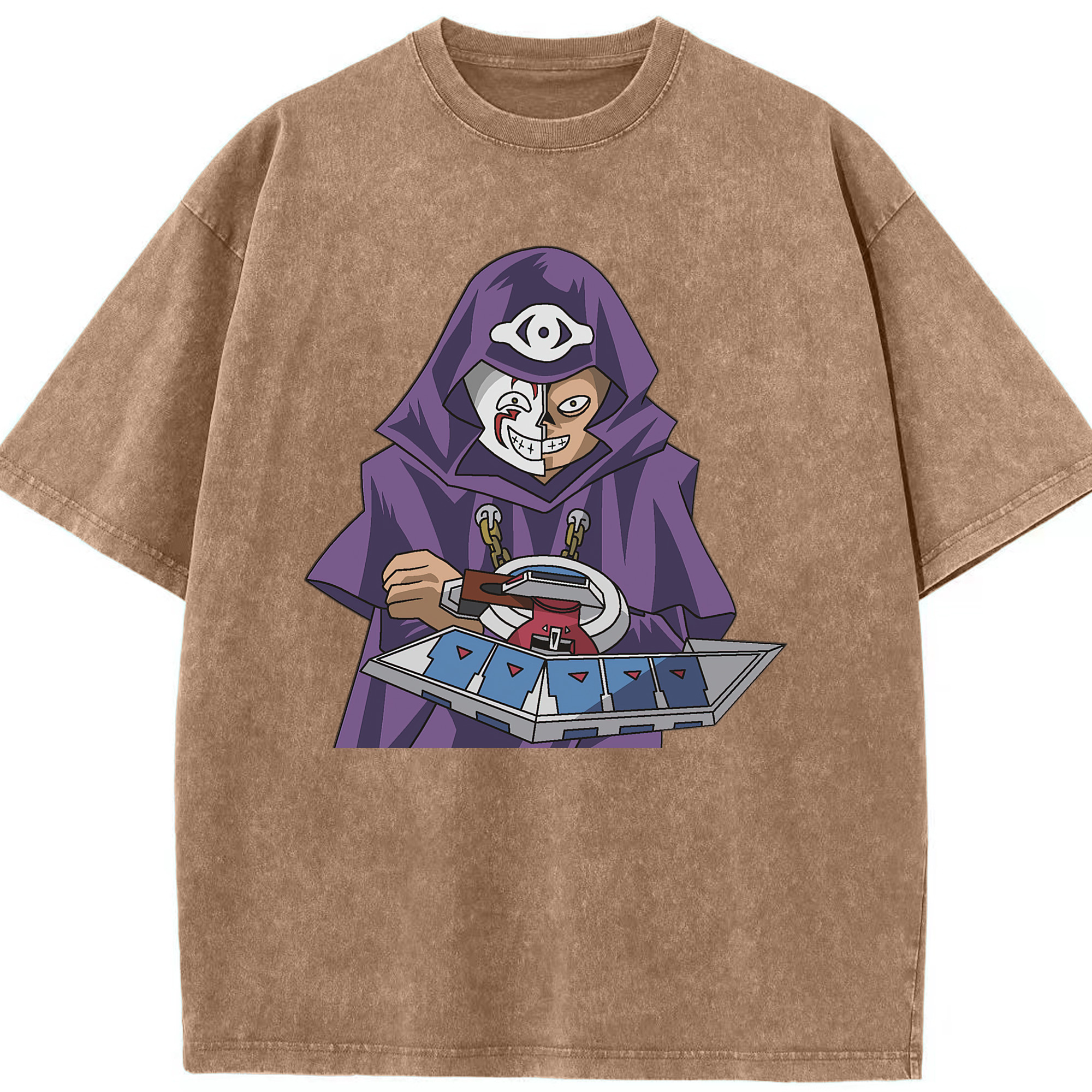 （画像用） 遊☆戯☆王 Yu-Gi-Oh! 綿100% ヴィンテージ風 半袖Tシャツ（フロントプリント）