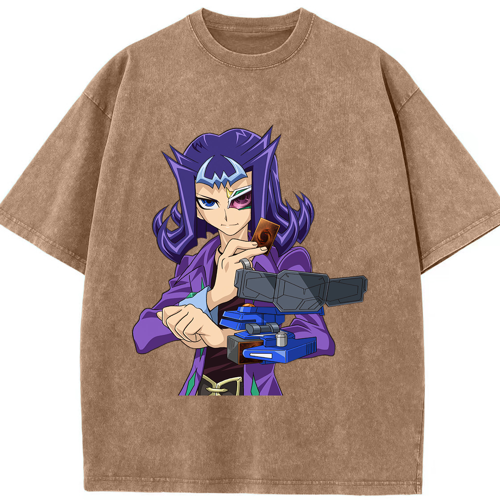 （画像用） 遊☆戯☆王 Yu-Gi-Oh! 綿100% ヴィンテージ風 半袖Tシャツ（フロントプリント）