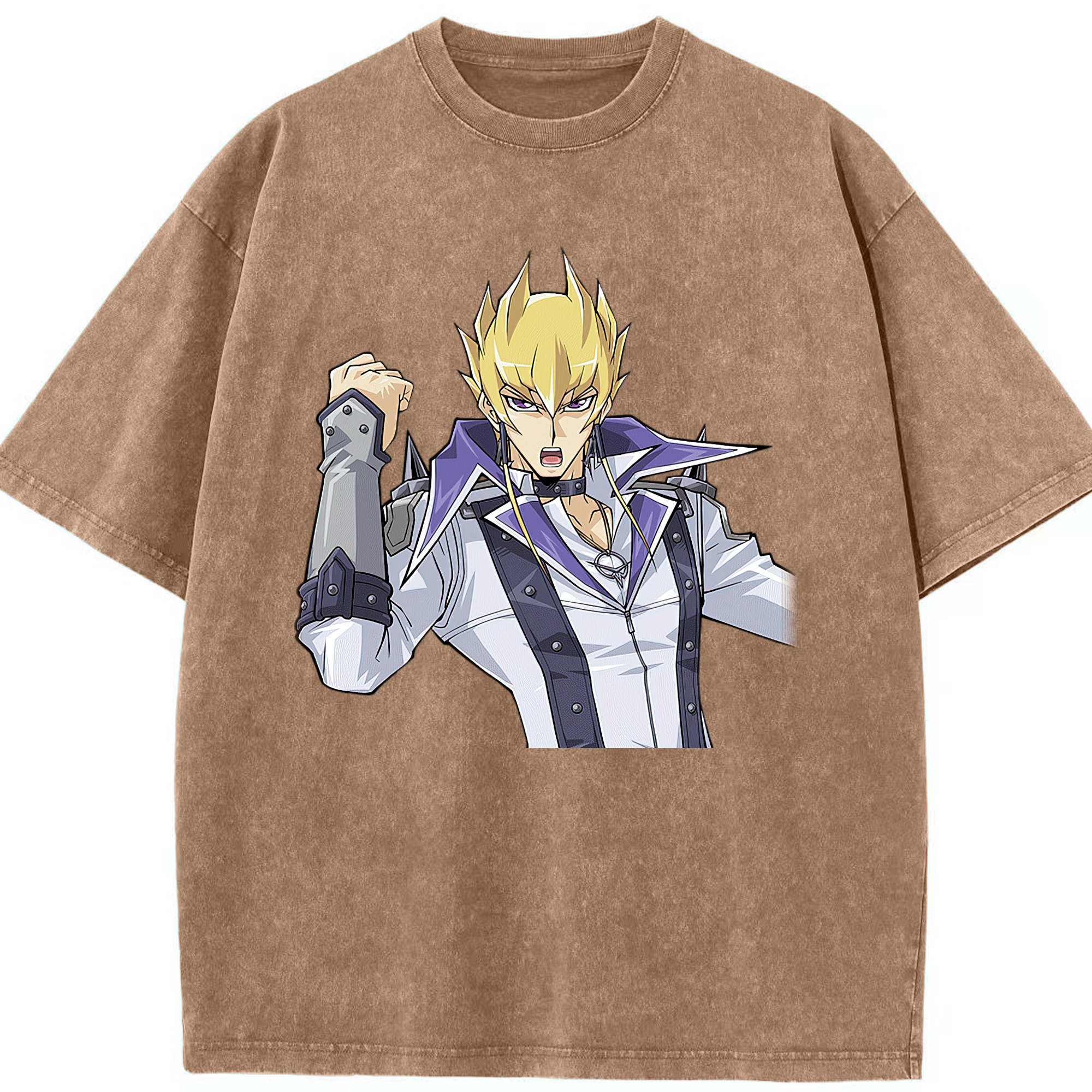 （画像用） 遊☆戯☆王 Yu-Gi-Oh! 綿100% ヴィンテージ風 半袖Tシャツ（フロントプリント）