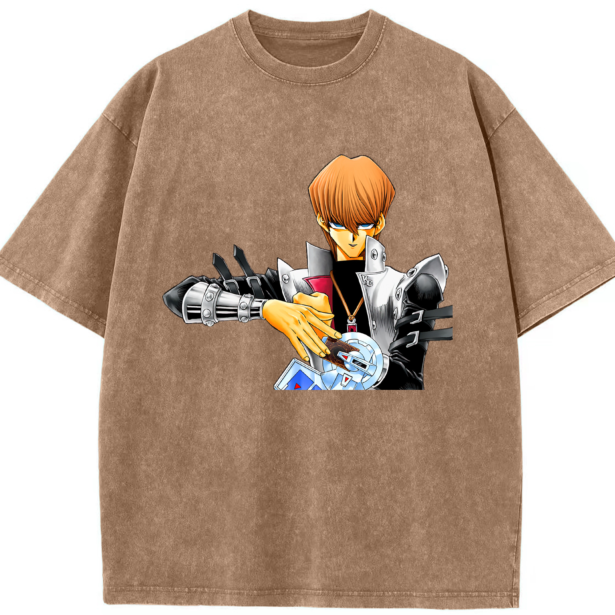（画像用） 遊☆戯☆王 Yu-Gi-Oh! 綿100% ヴィンテージ風 半袖Tシャツ（フロントプリント）