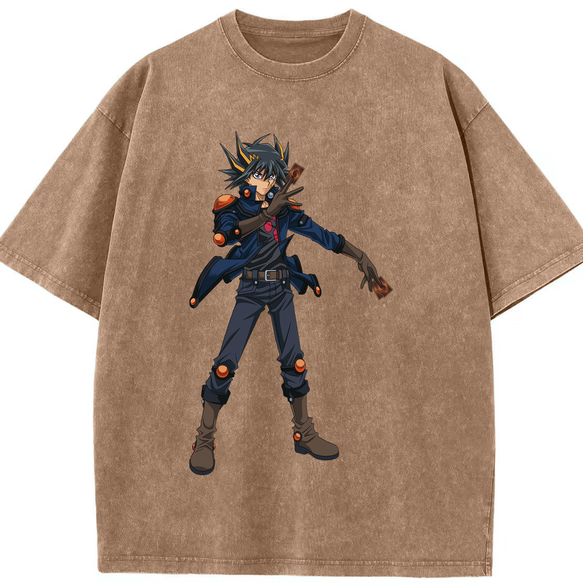 （画像用） 遊☆戯☆王 Yu-Gi-Oh! 綿100% ヴィンテージ風 半袖Tシャツ（フロントプリント）