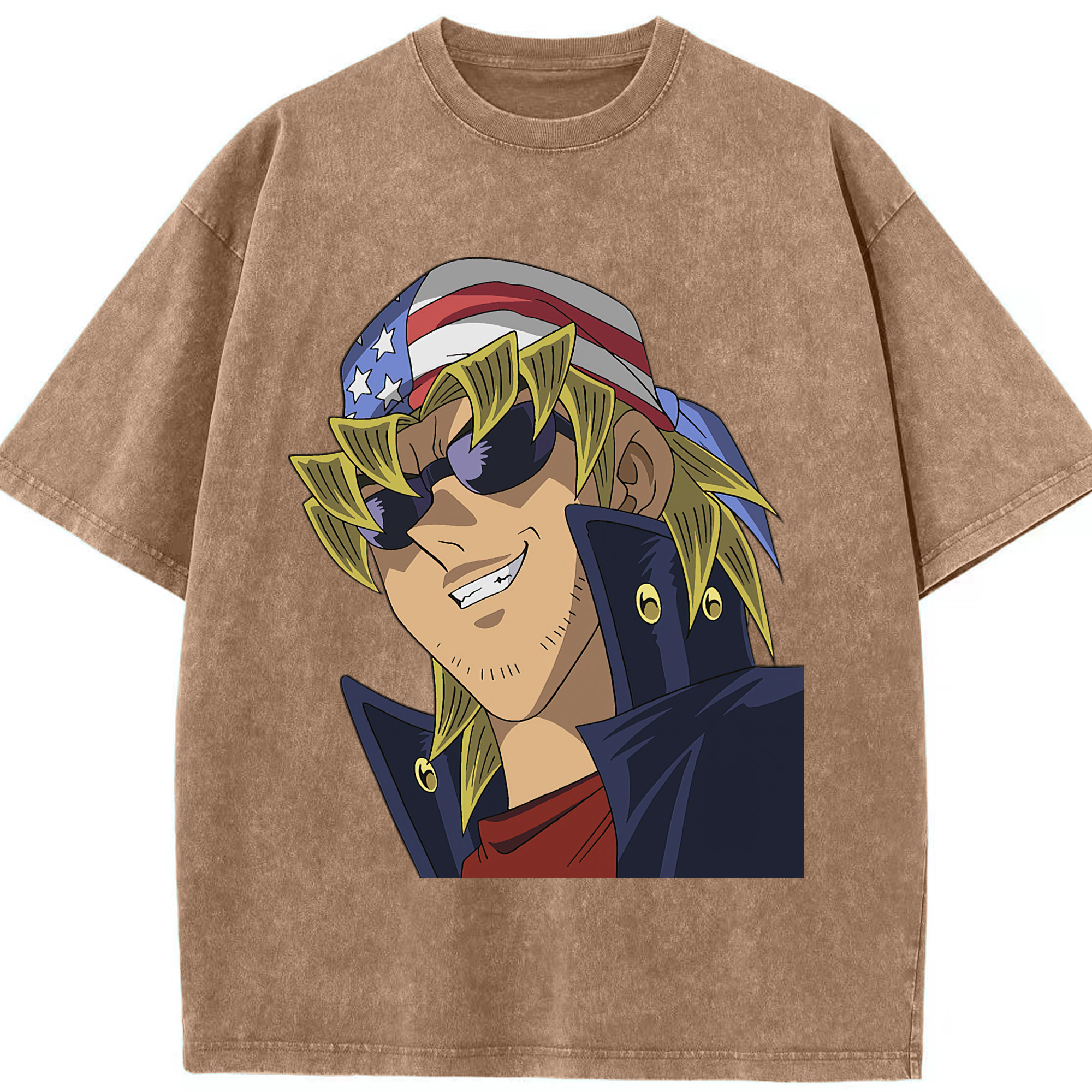 （画像用） 遊☆戯☆王 Yu-Gi-Oh! 綿100% ヴィンテージ風 半袖Tシャツ（フロントプリント）