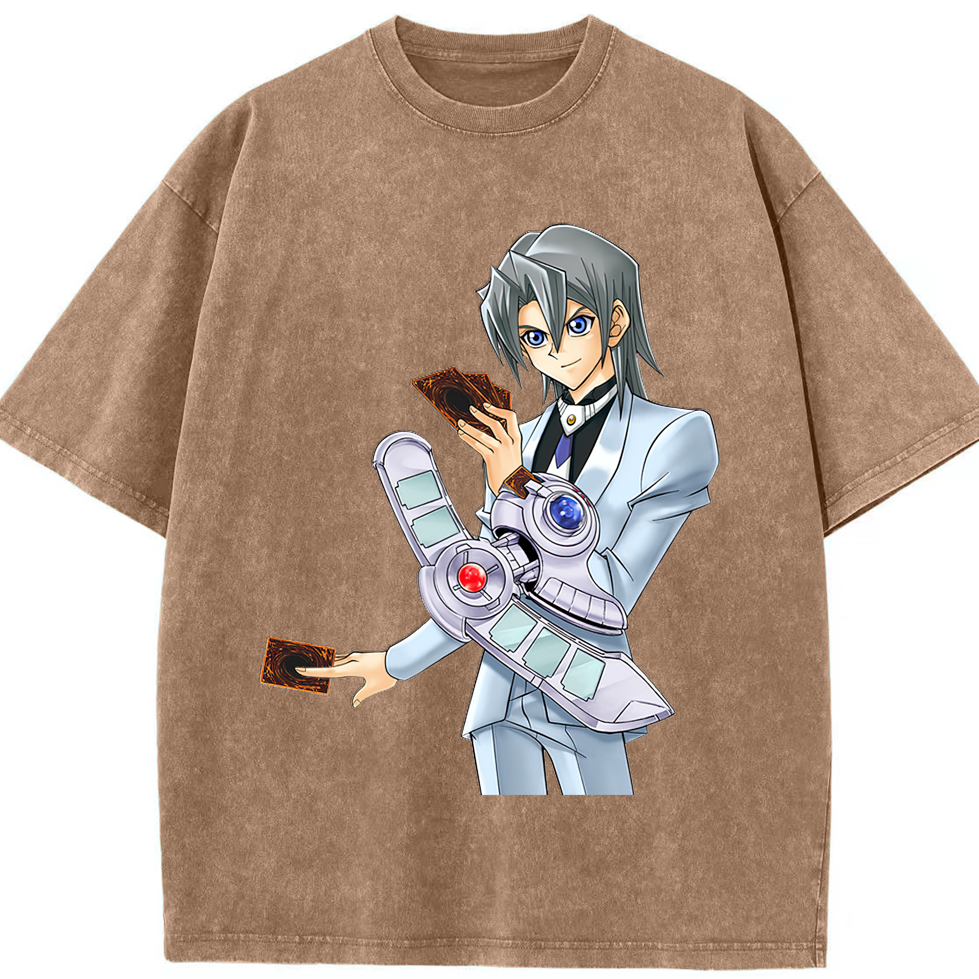 （画像用） 遊☆戯☆王 Yu-Gi-Oh! 綿100% ヴィンテージ風 半袖Tシャツ（フロントプリント）