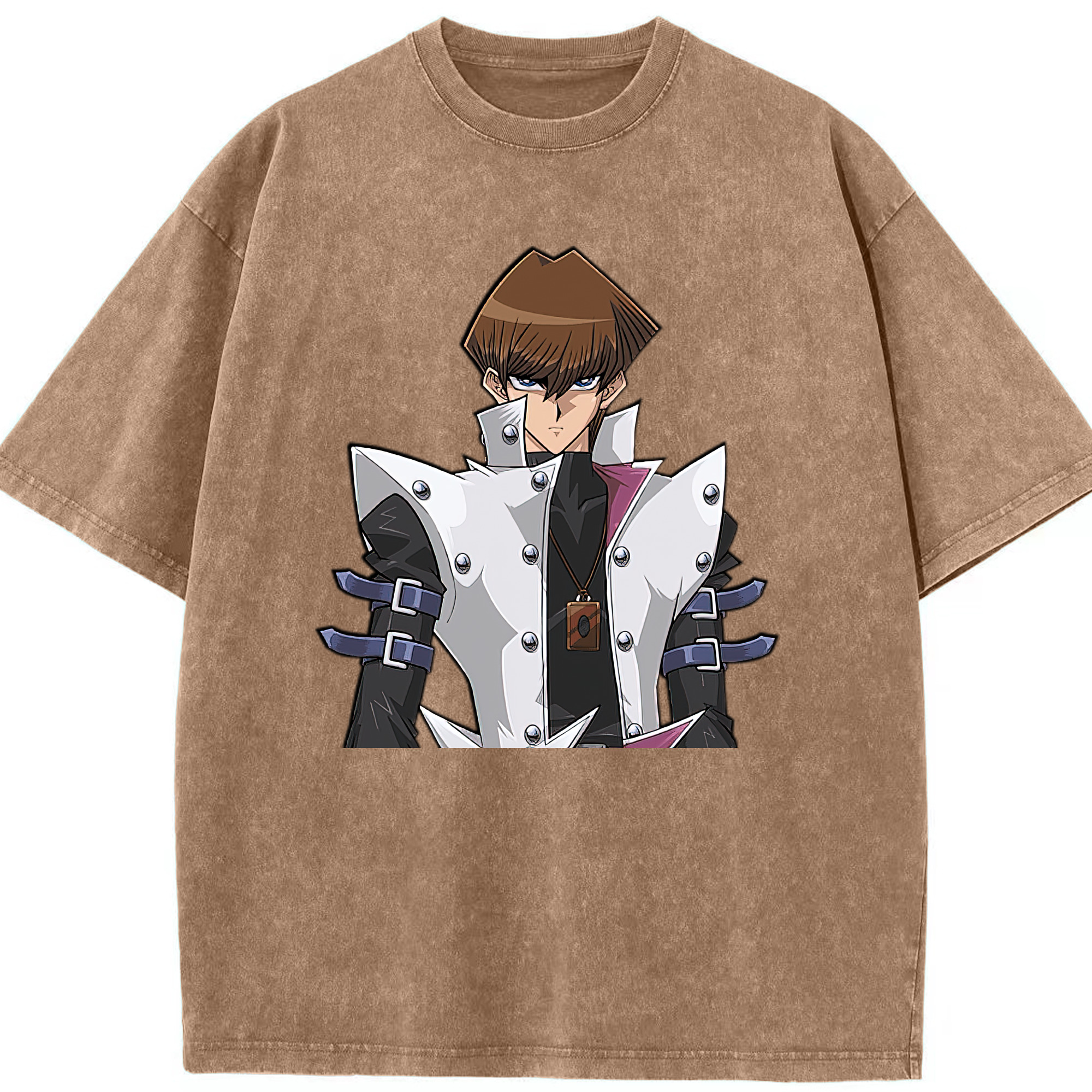 （画像用） 遊☆戯☆王 Yu-Gi-Oh! 綿100% ヴィンテージ風 半袖Tシャツ（フロントプリント）