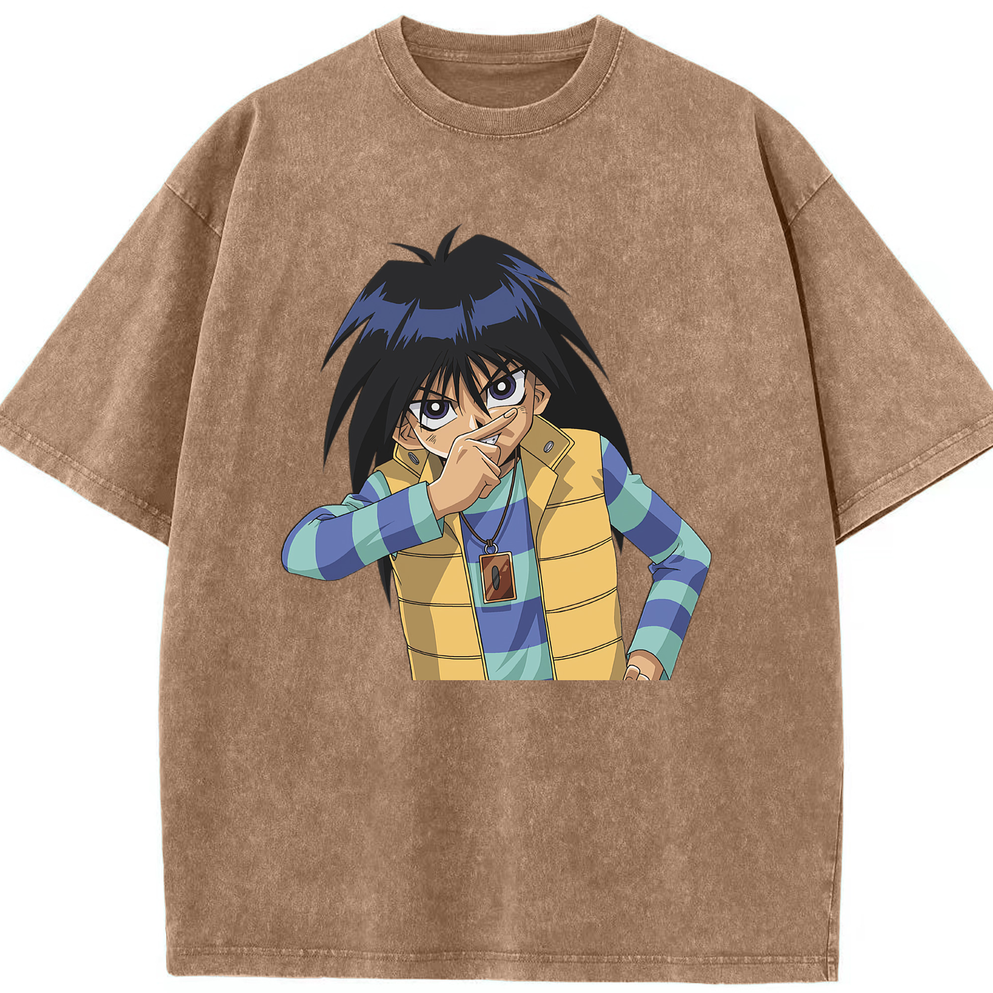 （画像用） 遊☆戯☆王 Yu-Gi-Oh! 綿100% ヴィンテージ風 半袖Tシャツ（フロントプリント）