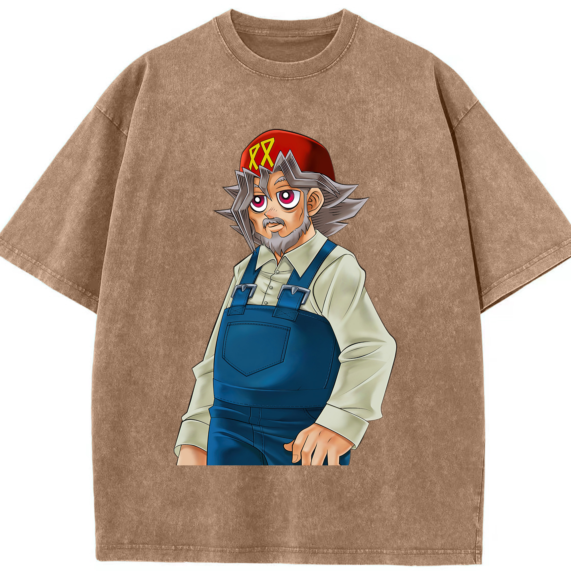 （画像用） 遊☆戯☆王 Yu-Gi-Oh! 綿100% ヴィンテージ風 半袖Tシャツ（フロントプリント）