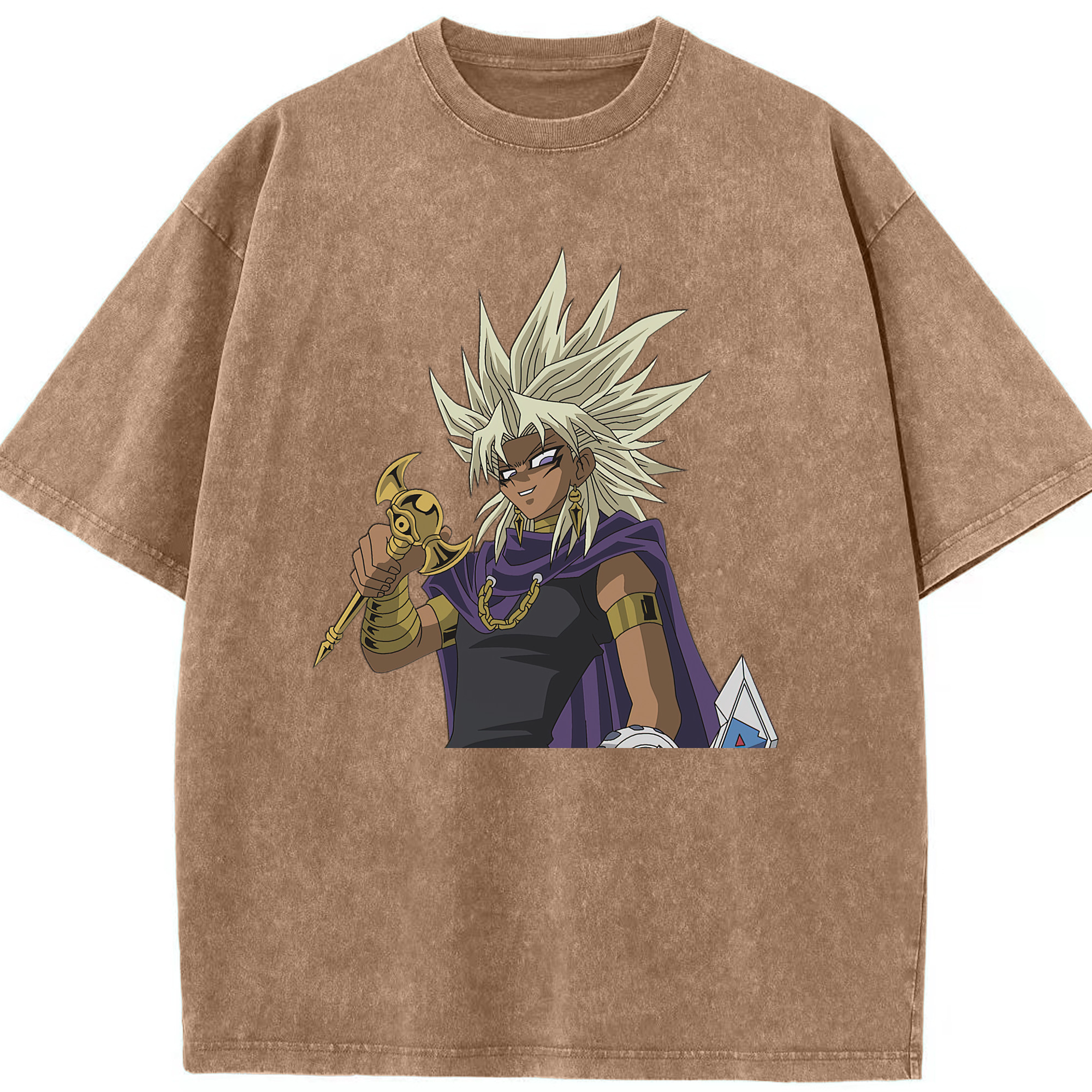 （画像用） 遊☆戯☆王 Yu-Gi-Oh! 綿100% ヴィンテージ風 半袖Tシャツ（フロントプリント）