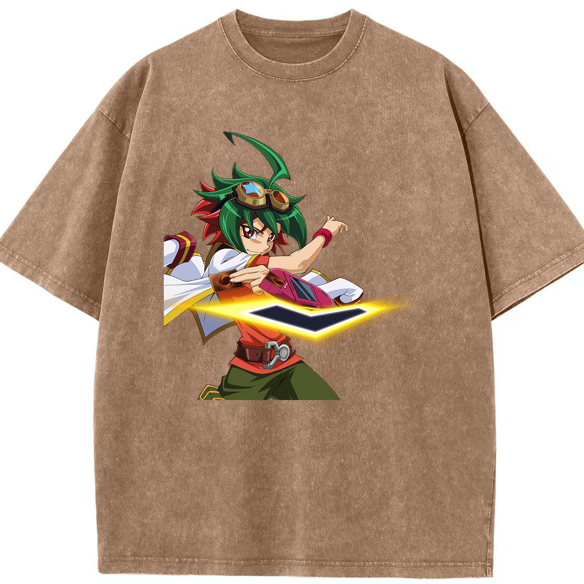 （画像用） 遊☆戯☆王 Yu-Gi-Oh! 綿100% ヴィンテージ風 半袖Tシャツ（フロントプリント）