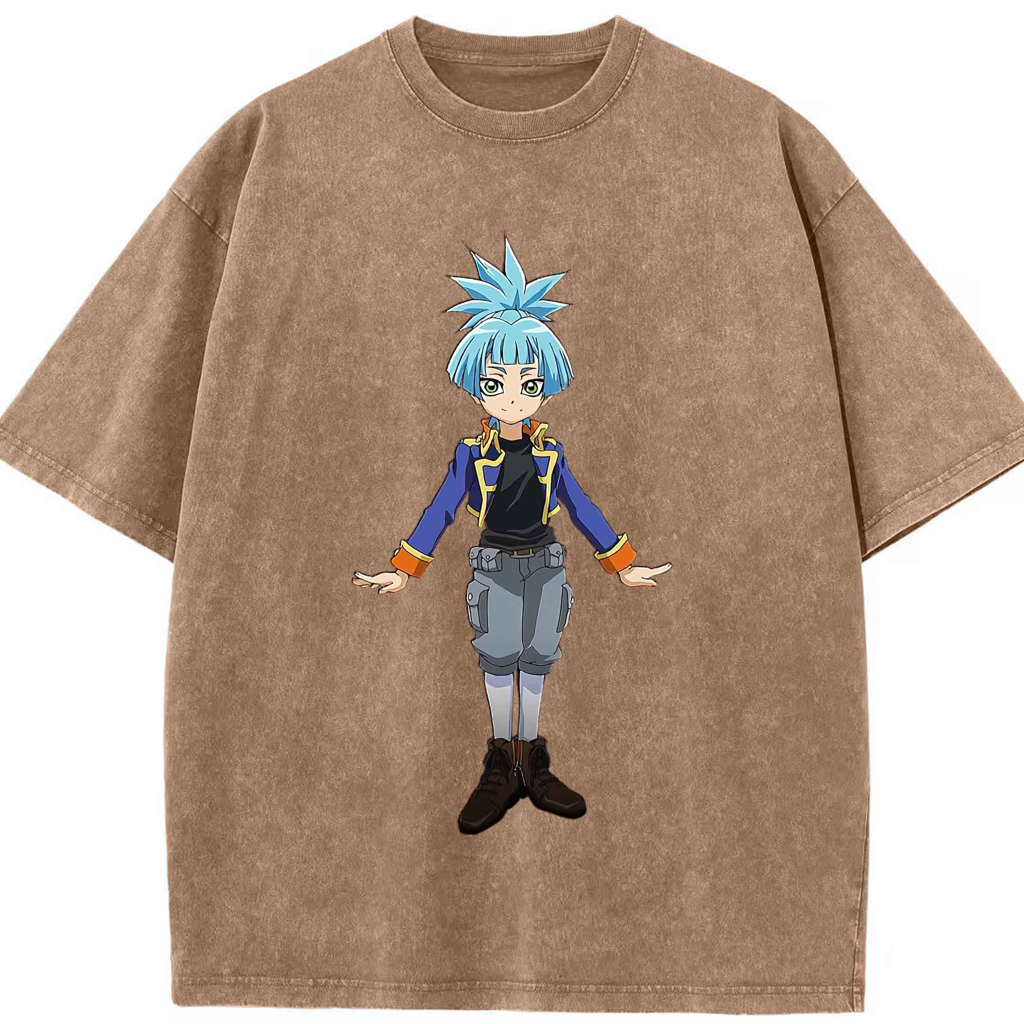 （画像用） 遊☆戯☆王 Yu-Gi-Oh! 綿100% ヴィンテージ風 半袖Tシャツ（フロントプリント）