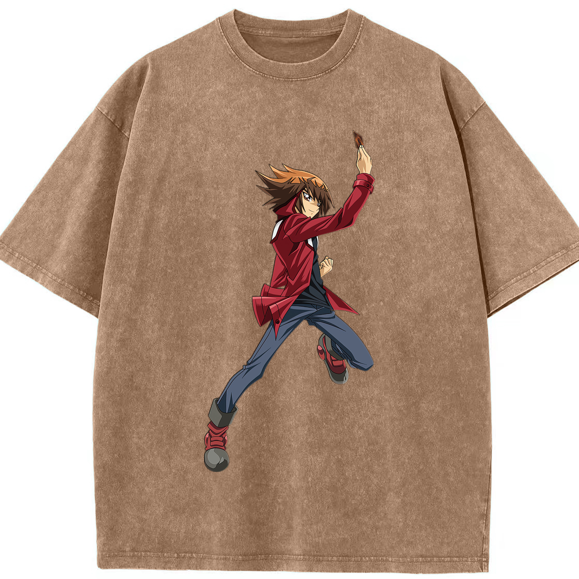 （画像用） 遊☆戯☆王 Yu-Gi-Oh! 綿100% ヴィンテージ風 半袖Tシャツ（フロントプリント）